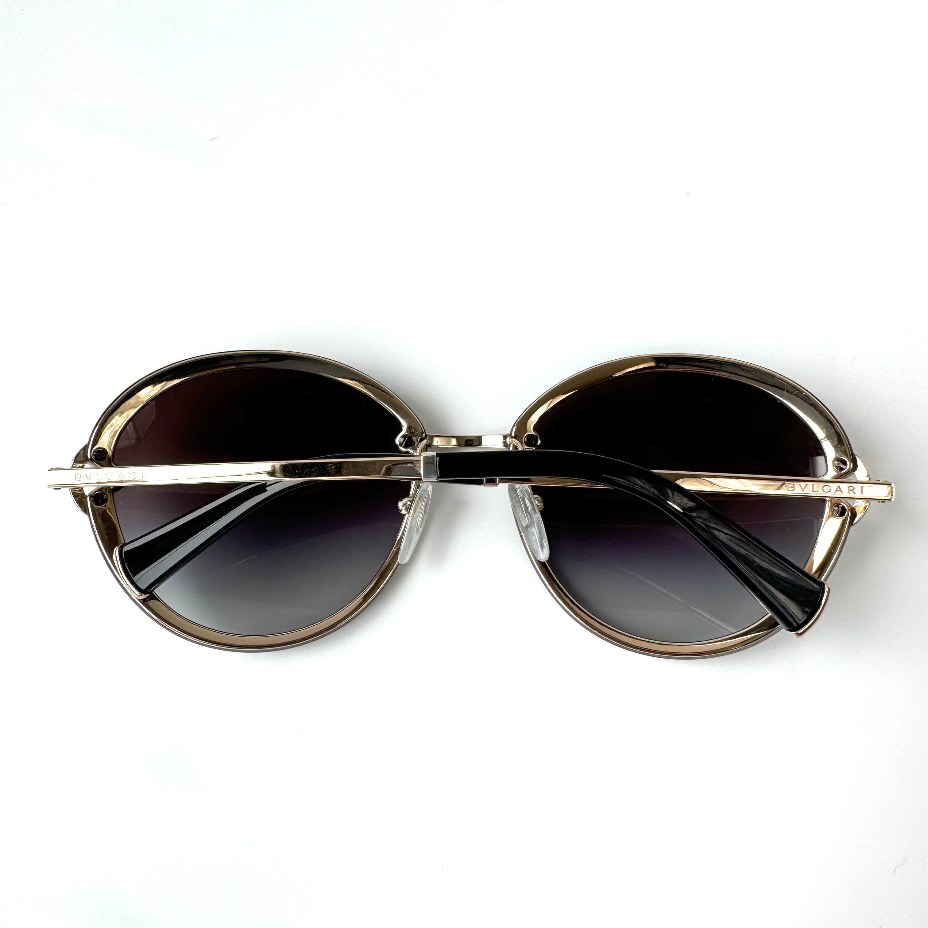 【美品】ブルガリ　サングラス　ディーヴァドリーム　6101-B　オーバル型