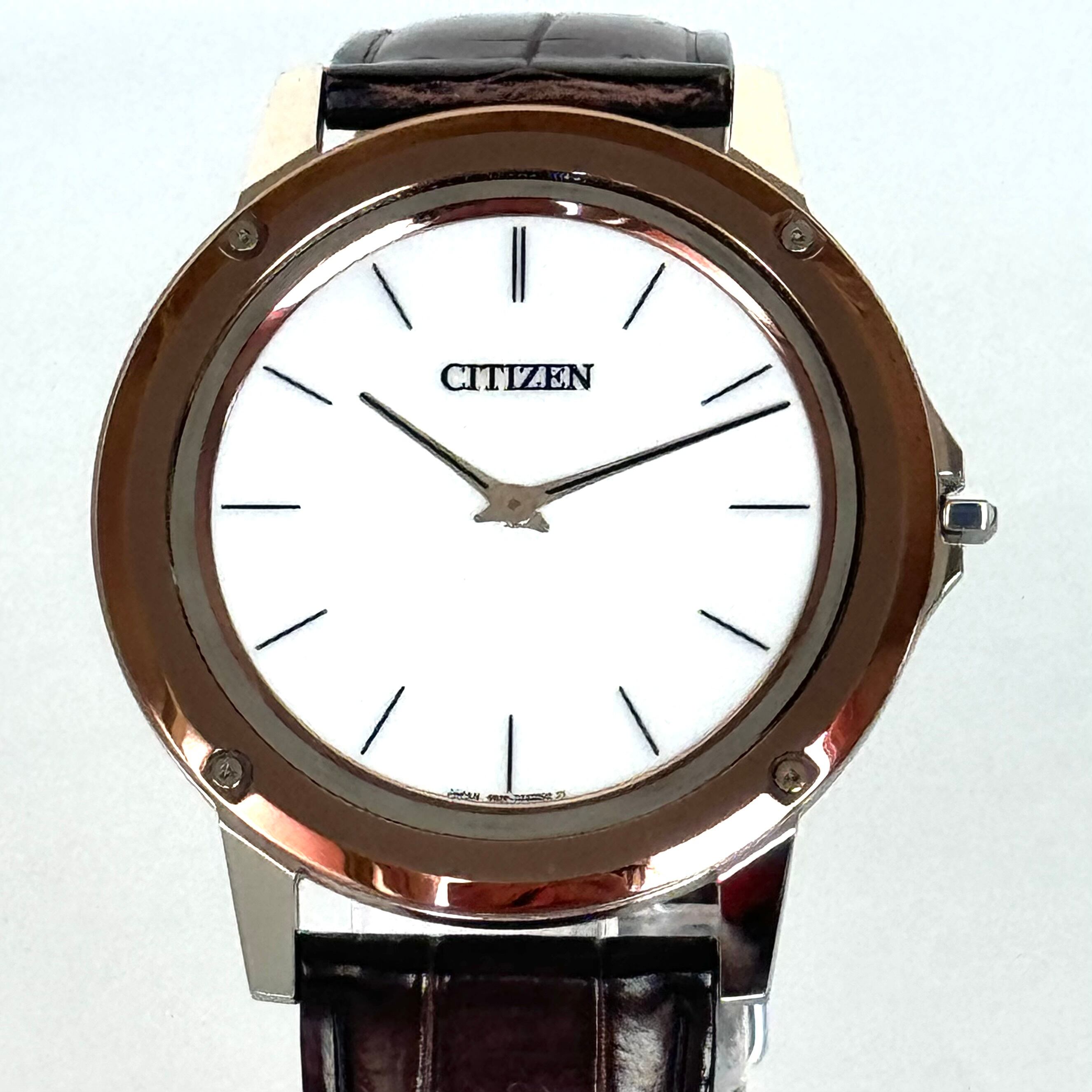 【美品・希少】シチズン　CITIZEN　AR5026-05A　エコドライブワン　8826-T023444　ソーラー　白　2針