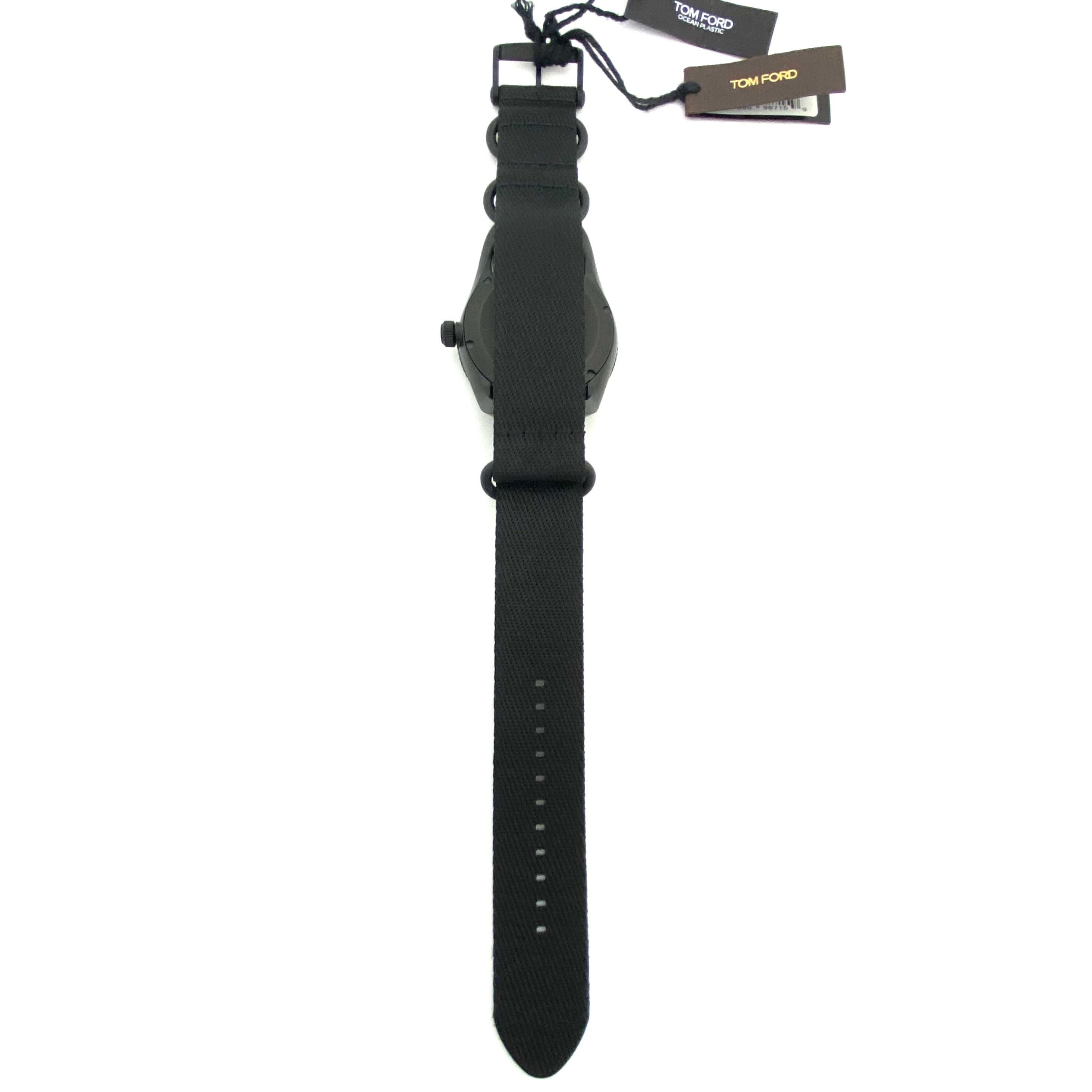 【ほぼ未使用】トムフォード　TOM FORD　オーシャンプラスチック　スポーツ　N.002　TFT002030　自動巻　黒