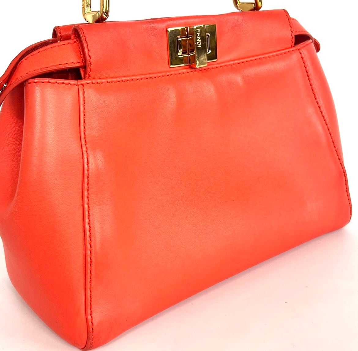 フェンディ ピーカブー ミニ スモール オレンジ バンドバッグ