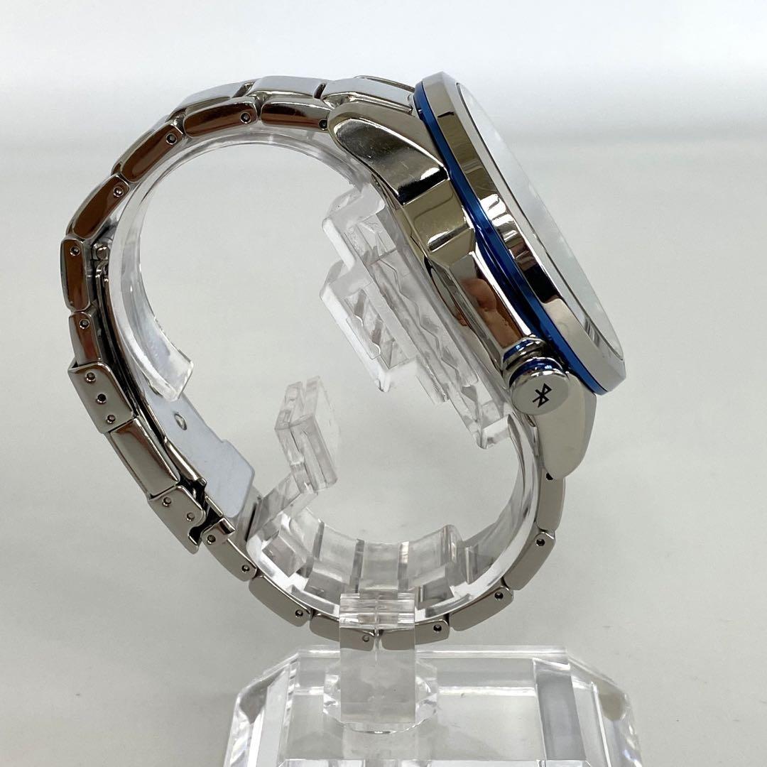 カシオ　エディフィス　電波ソーラー　黒　デイト表示　Bluetooth