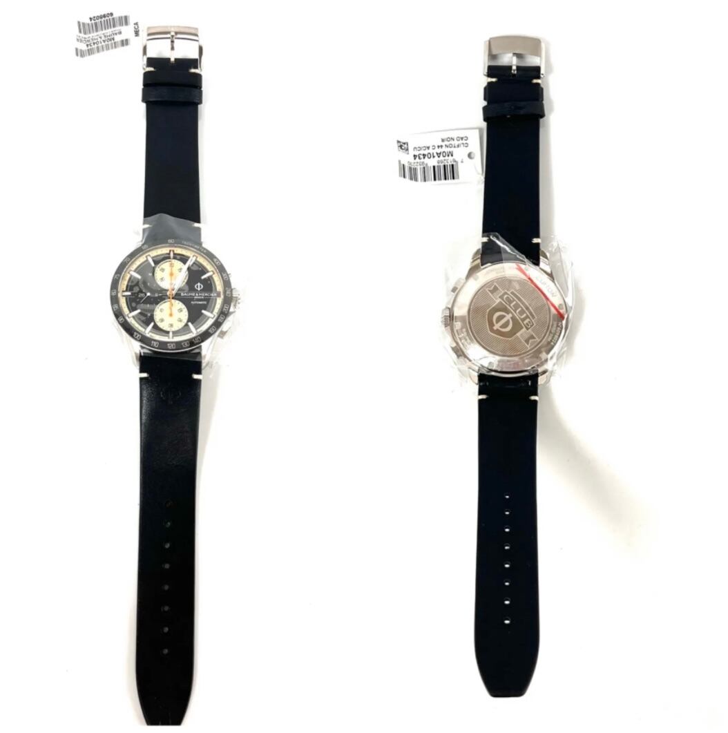 【未使用】ボーム＆メルシエ　ボームアンドメルシー　クリフトン　MOA10434  自動巻式　クロノグラフ　デイト表示