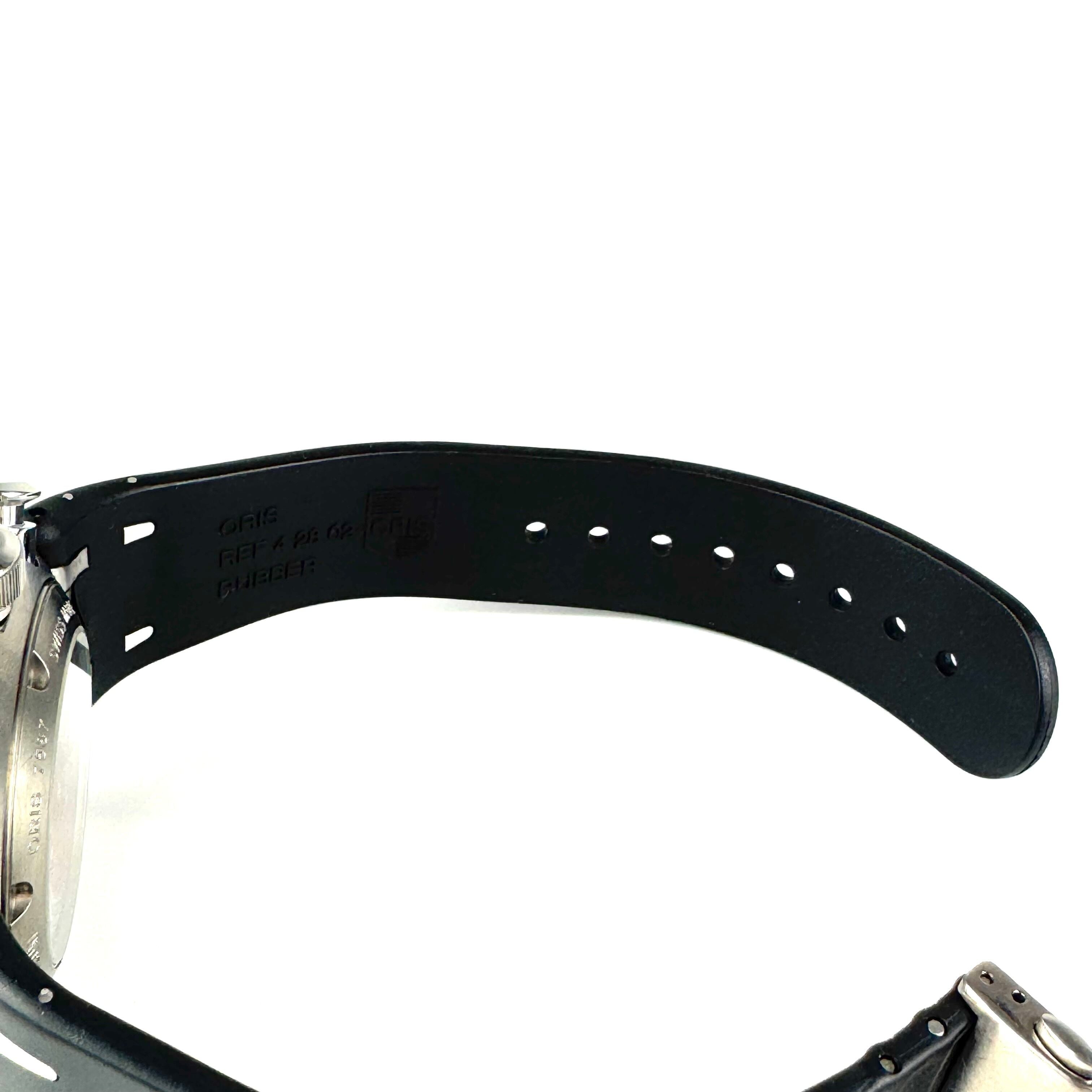 【希少】オリス　ウィリアムス　TT3　リミテッドエディション　7587　自動巻　クロノグラフ　デイト表示　裏スケ　黒　チタニウム　樹脂ベルト　世界限定3000本