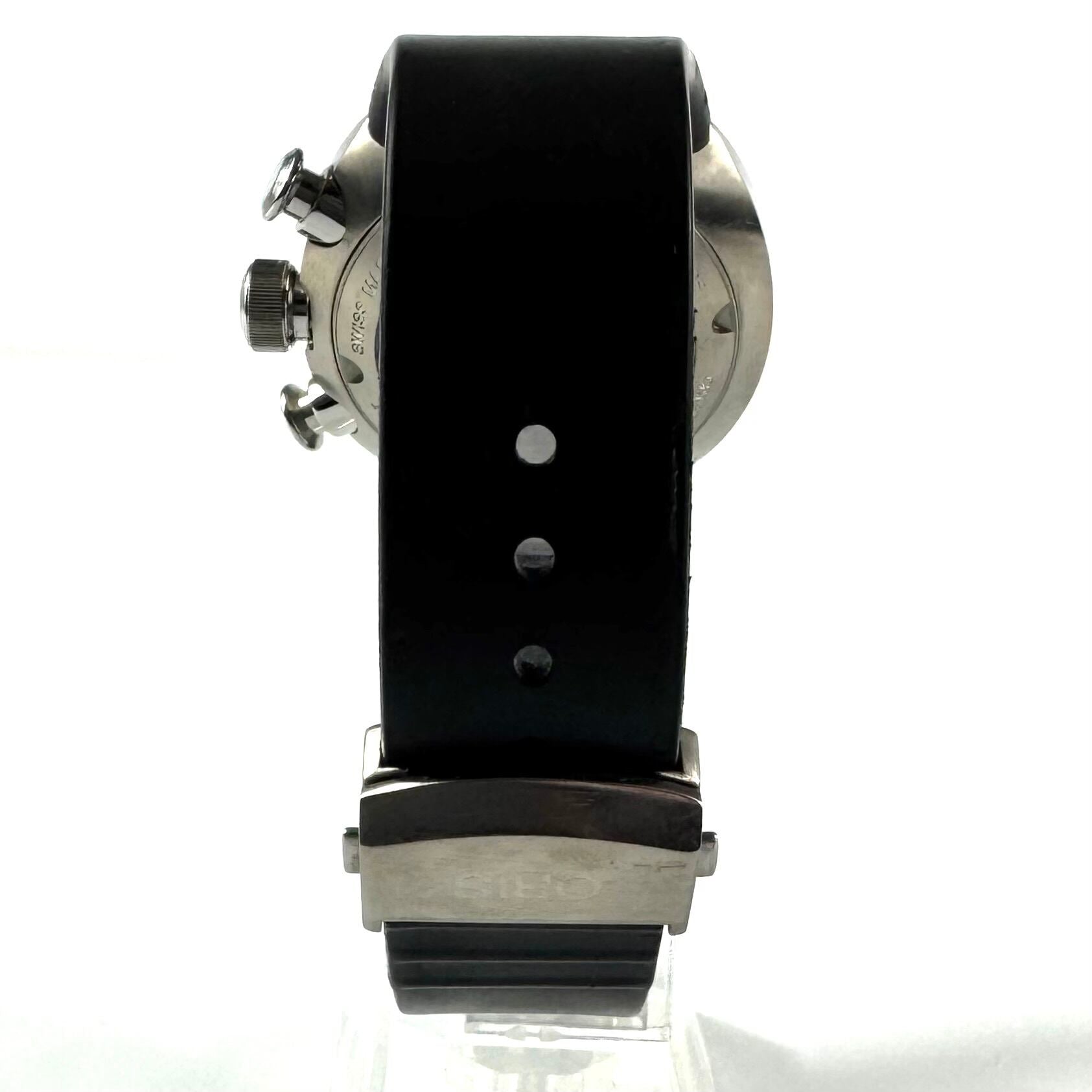 【希少】オリス　ウィリアムス　TT3　リミテッドエディション　7587　自動巻　クロノグラフ　デイト表示　裏スケ　黒　チタニウム　樹脂ベルト　世界限定3000本