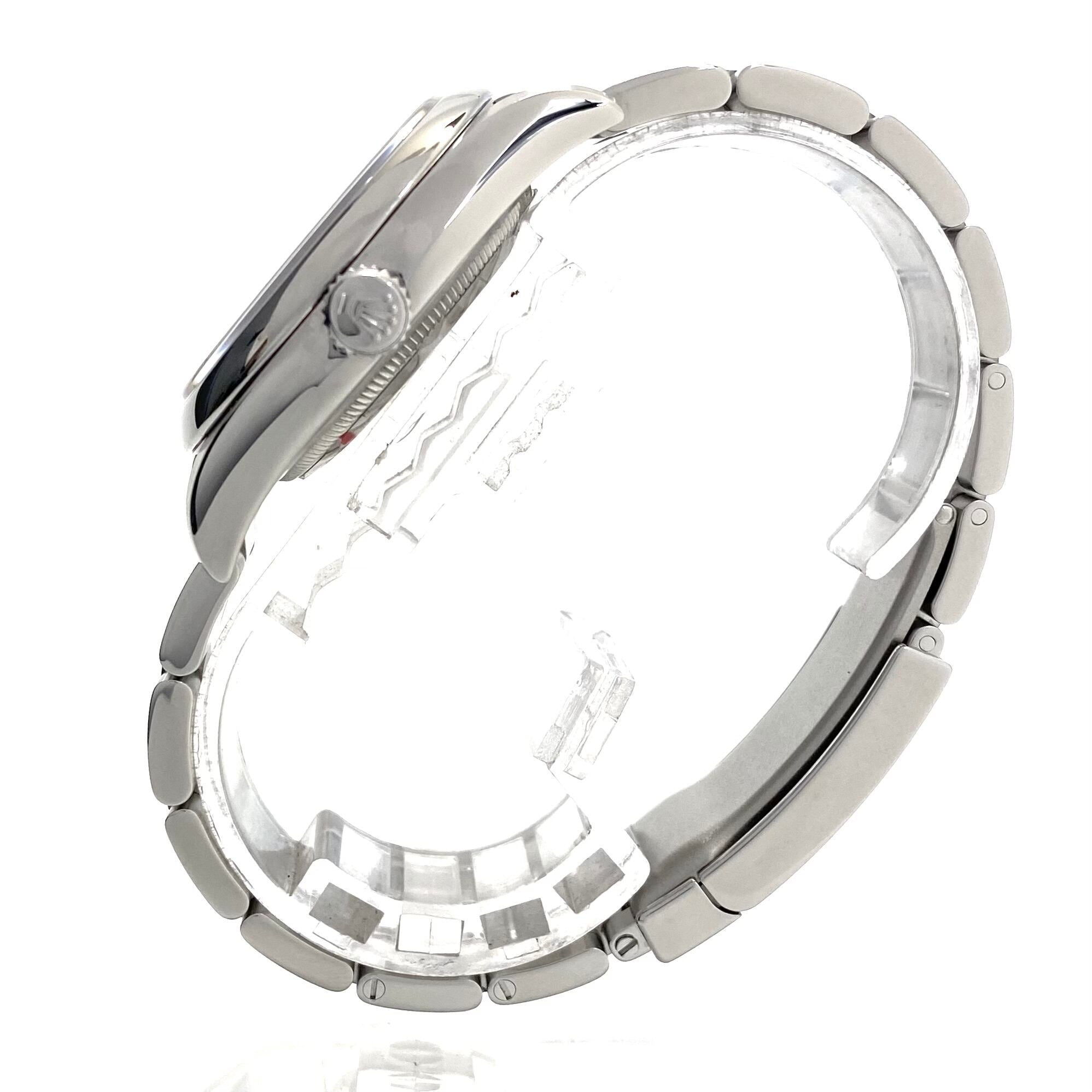 【美品】腕時計 メンズ ロレックス オイスター パーペチュアル 36 116000 自動巻 シルバー 10気圧防水 国内正規品