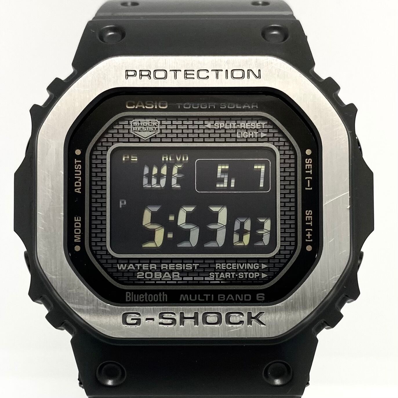 カシオ　ジーショック　G-SHOCK　GMW-B5000MB-1JF　フルメタル　電波ソーラー　モバイルリンク　スクエア　デジタル