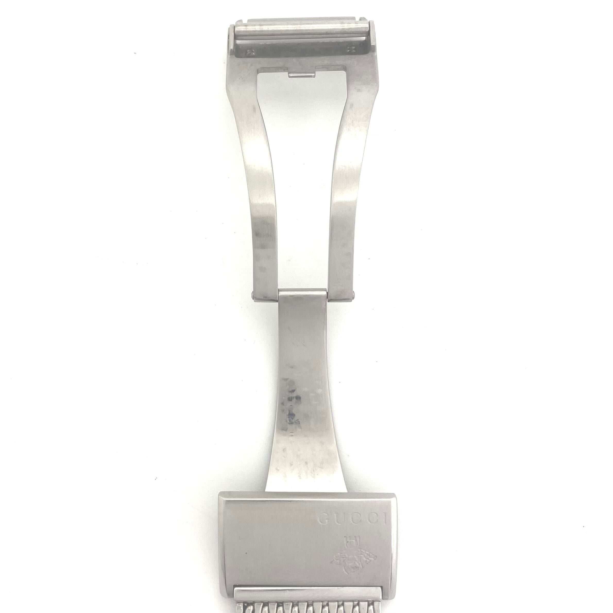 【動作良好】腕時計 メンズ グッチ GUCCI Gタイムレス 126.3 YA126330 自動巻 蜂 ビー シルバー 裏スケ スモールセコンド