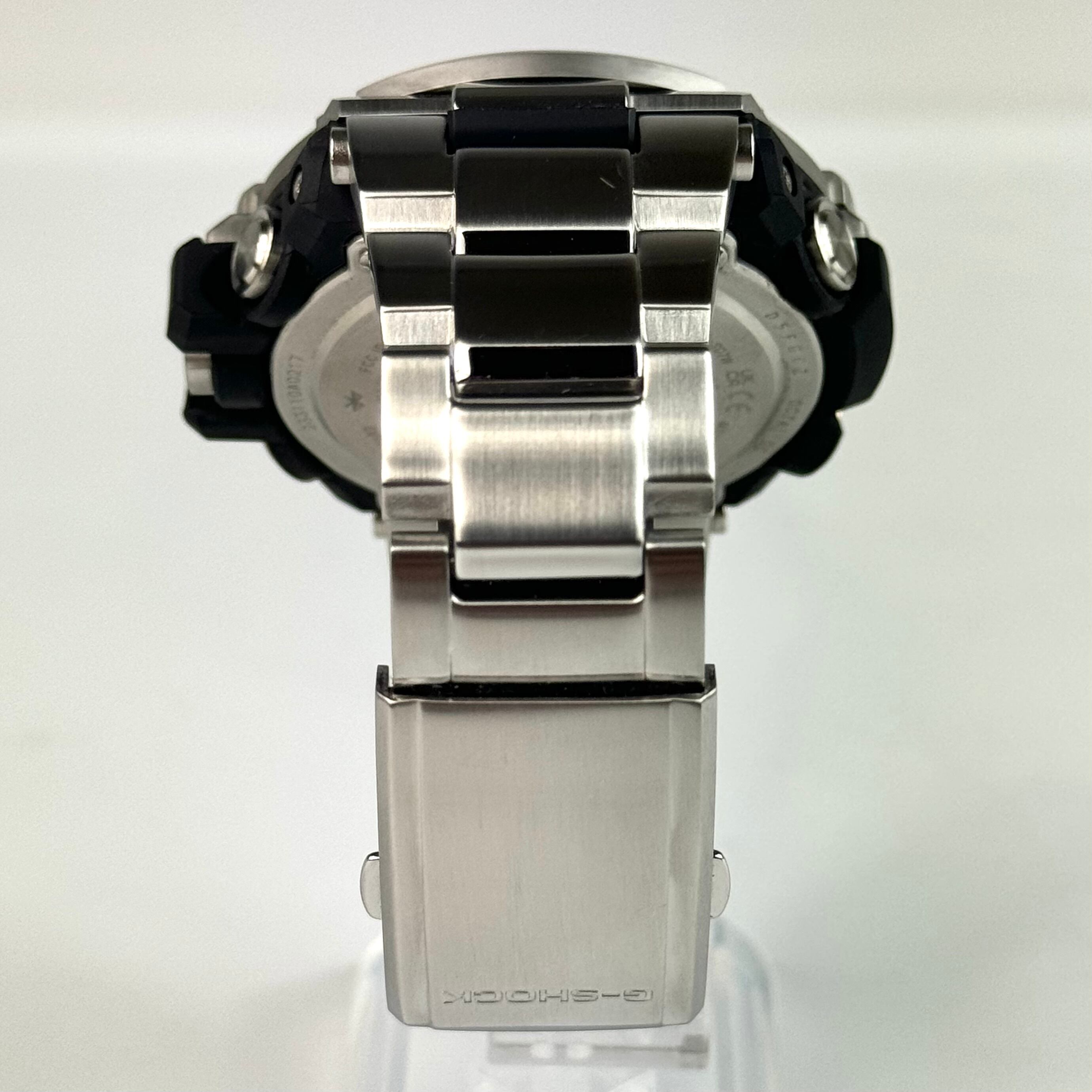 【美品】カシオ　CASIO　ジーショック　G-SHOCK　ジースチール　G?STEEL　GST-B100D-1A9JF　タフソーラー　デイト表示　スマホリンク　黒