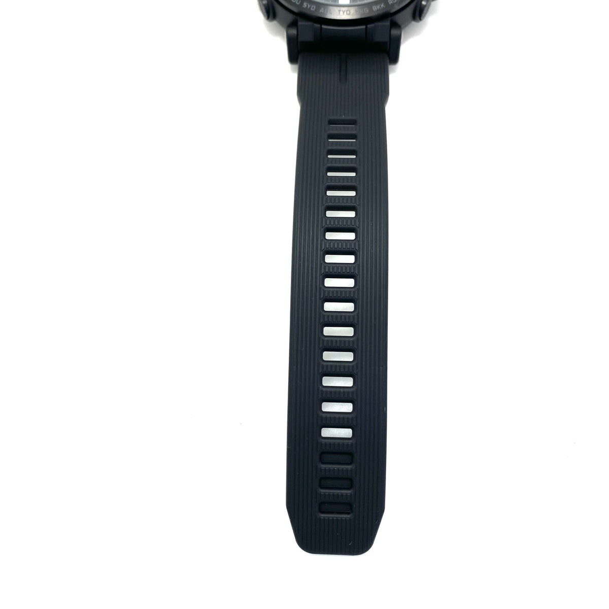 【美品】腕時計 メンズ カシオ CASIO プロトレック クライマーライン PRW-6621Y-1JF 電波ソーラー トリプルセンサー アナデジ 黒 樹脂ベルト バイオマスプラスチック 10気圧防水 アウトドア 登山