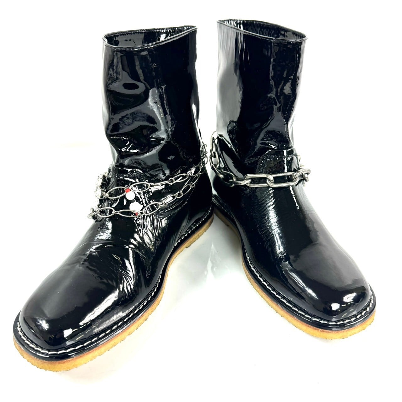 ロエベ　LOEWE　パテント　ブーツ　黒　メンズ　41   日本サイズ26cm