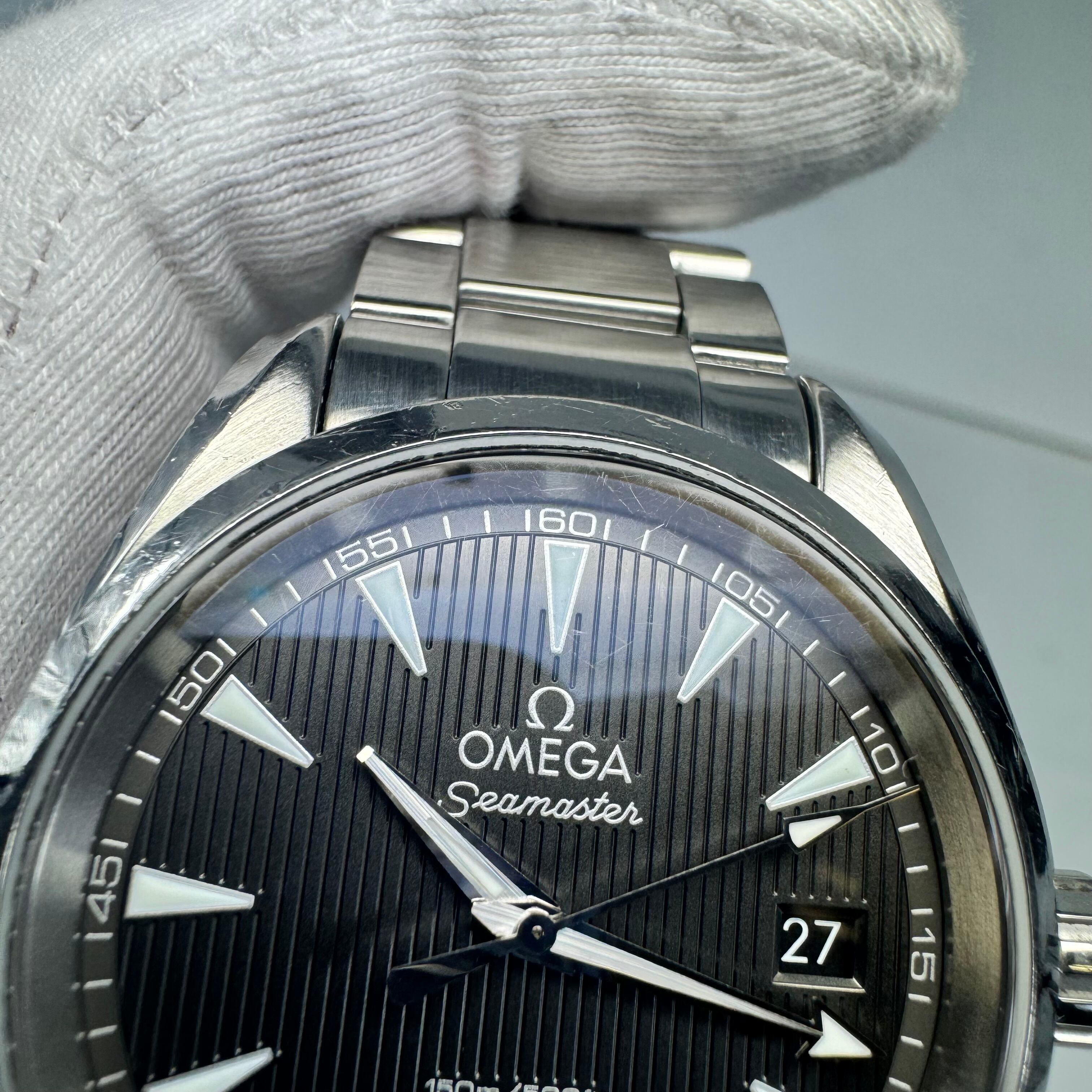 腕時計 メンズ オメガ OMEGA シーマスター アクアテラ 231.10.39.60.06.001 グレー デイト表示 クォーツ 150m防水