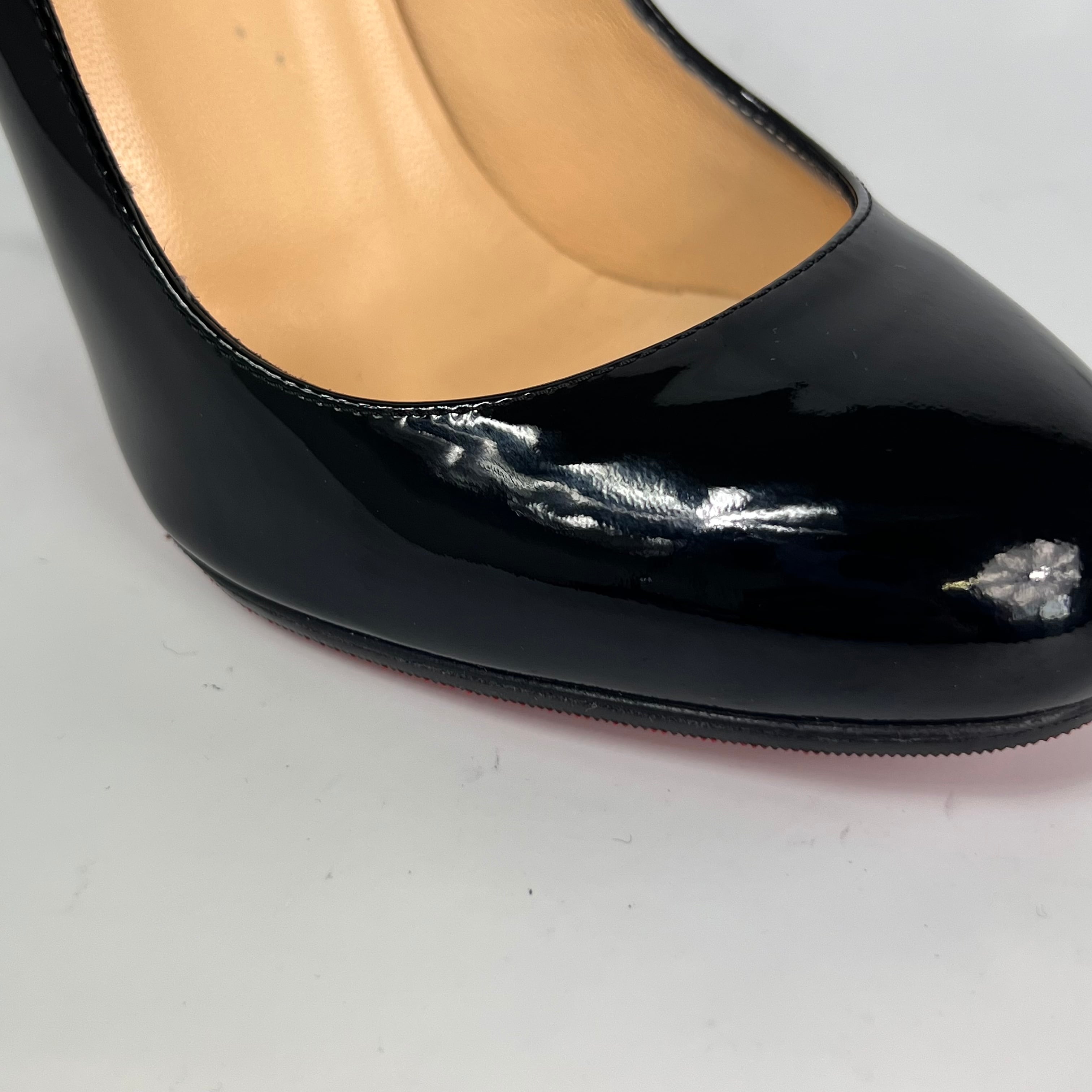 クリスチャンルブタン　パンプス　NUDE　パテント　ハイヒール 黒　37
