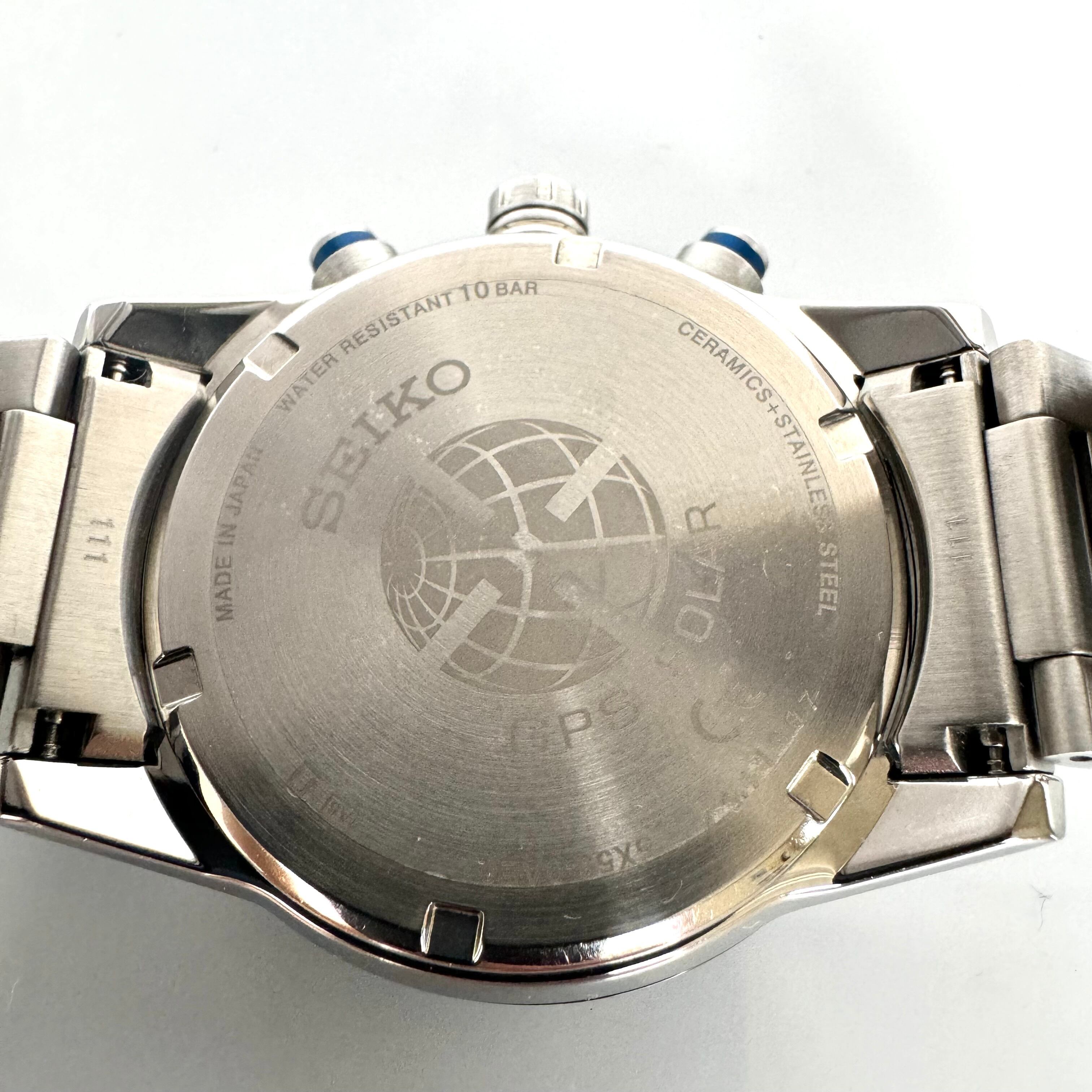 【美品】セイコー　アストロン　SBXC015　5X53-0AE0　GPSソーラー　ブルー　セラミック　ステンレス