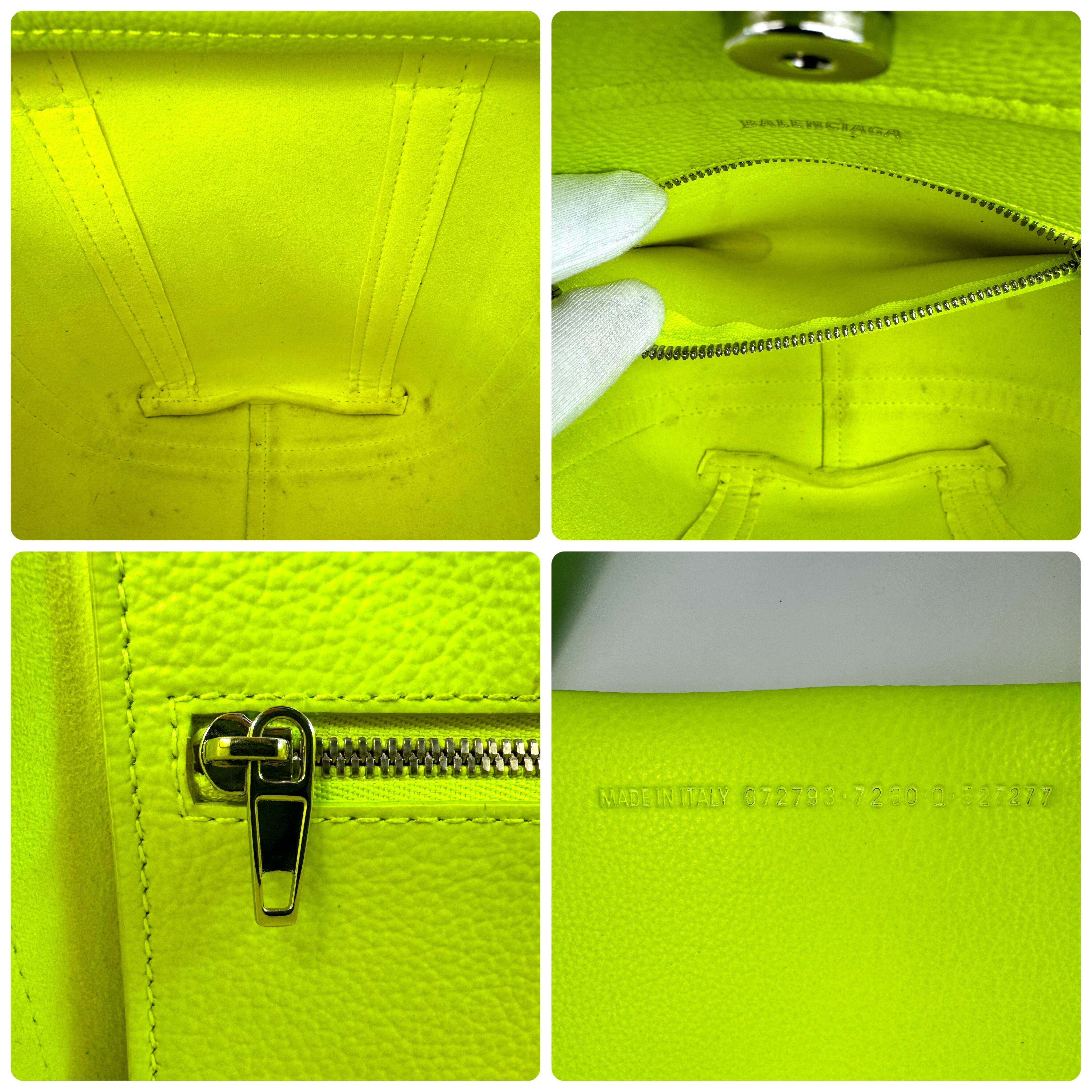 バレンシアガ　エヴリディトート　XS　NORTH　イエロー　黄色