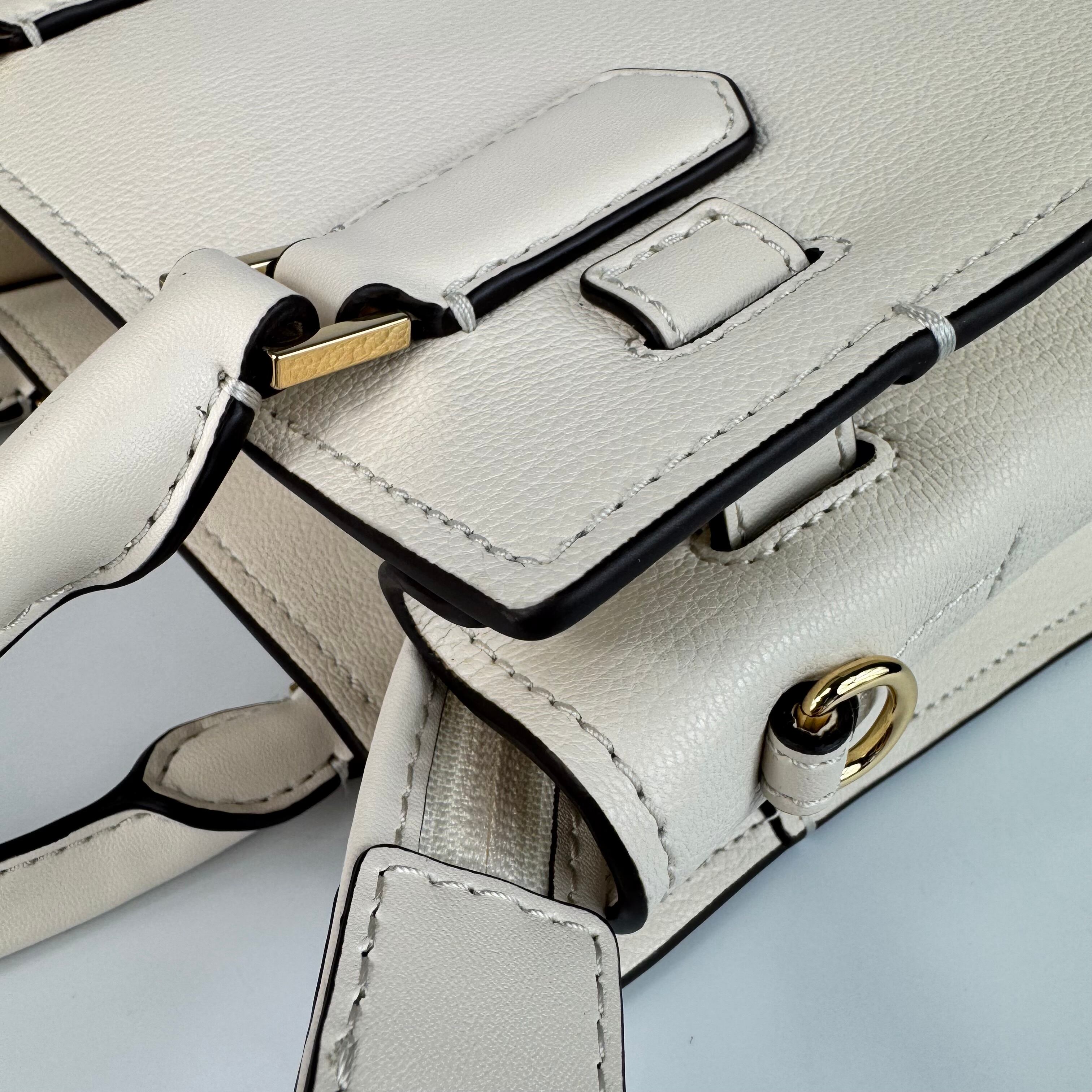 【ほぼ未使用】マイケルコース　ハンドバッグ　2WAYバッグ　レザー　ホワイト