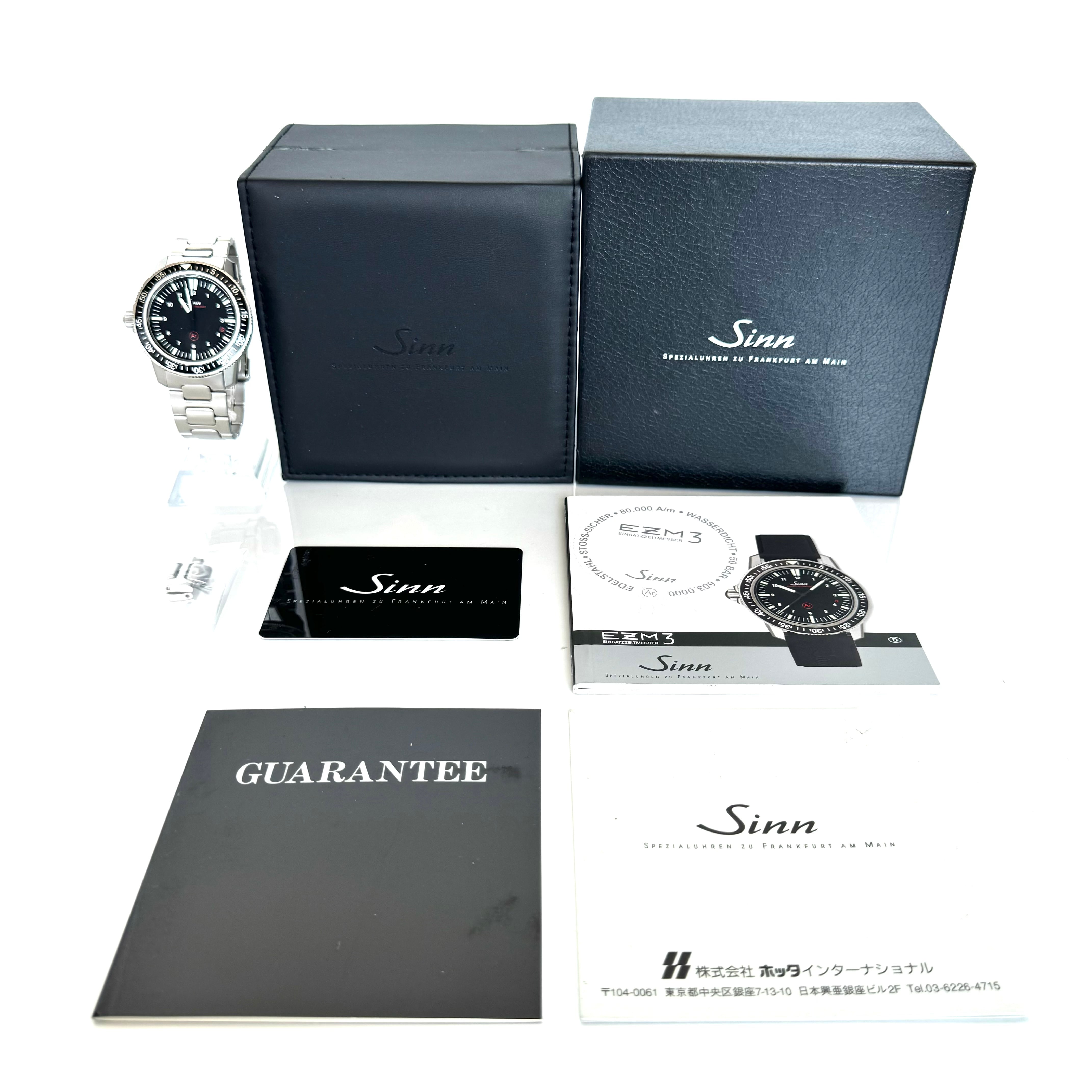 【希少】ジン　Sinn　EZM3　603.EZM3　603.4522　自動巻　デイト表示　黒