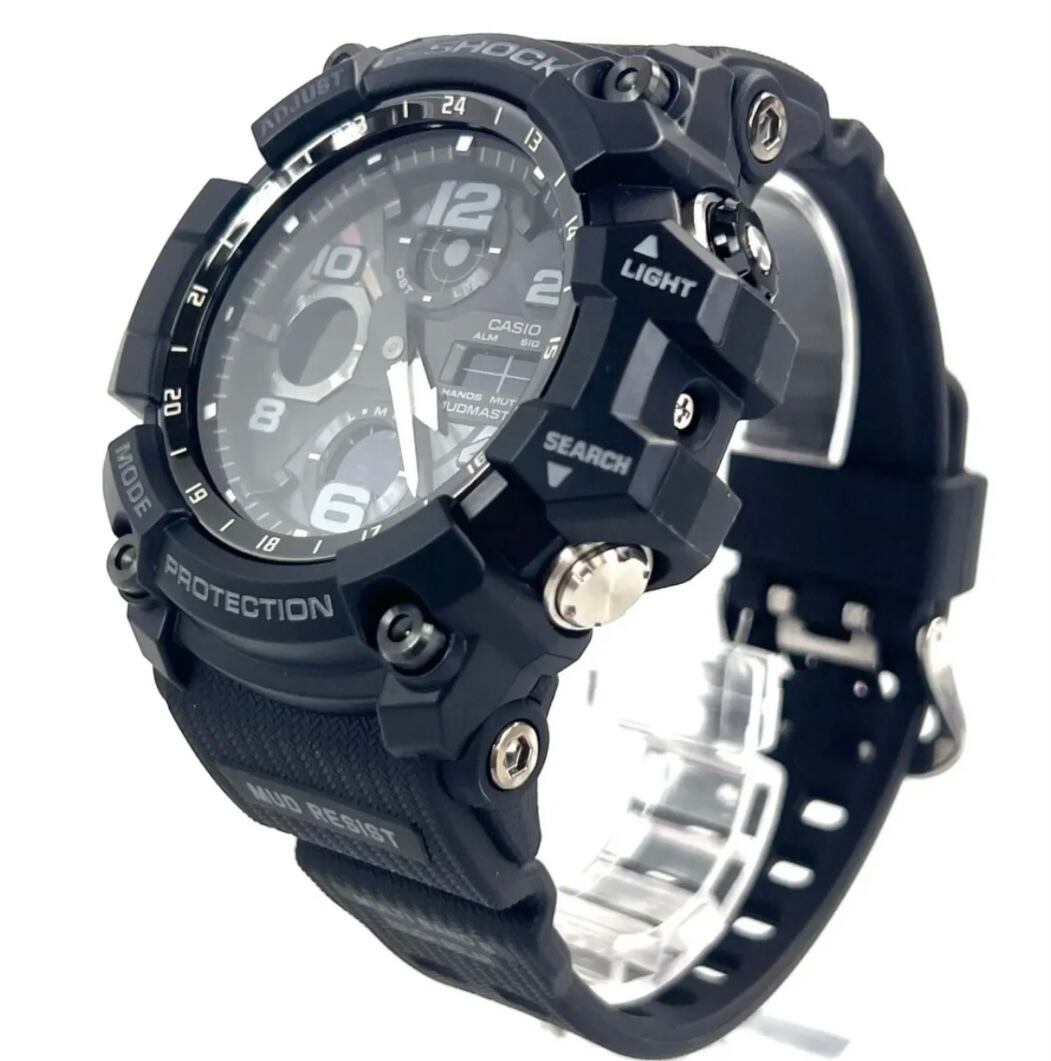 【ほぼ未使用】カシオ　G-SHOCK　ジーショック　GWG-100-1AJF　マッドマスター　電波ソーラー　樹脂　黒