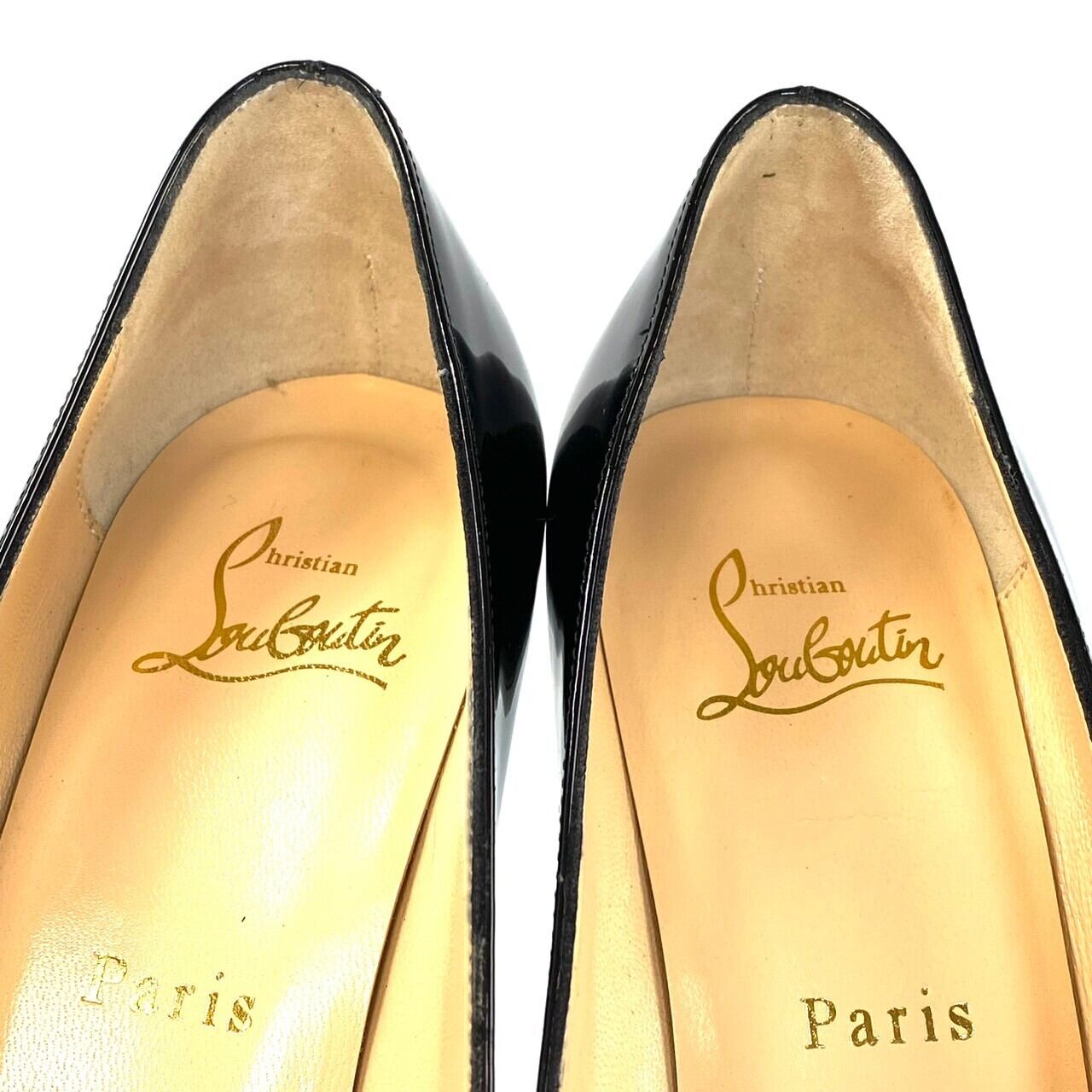 クリスチャンルブタン　Christian Louboutin　パンプス　ピンヒール　パテント　36 1/2　23.5cm　黒