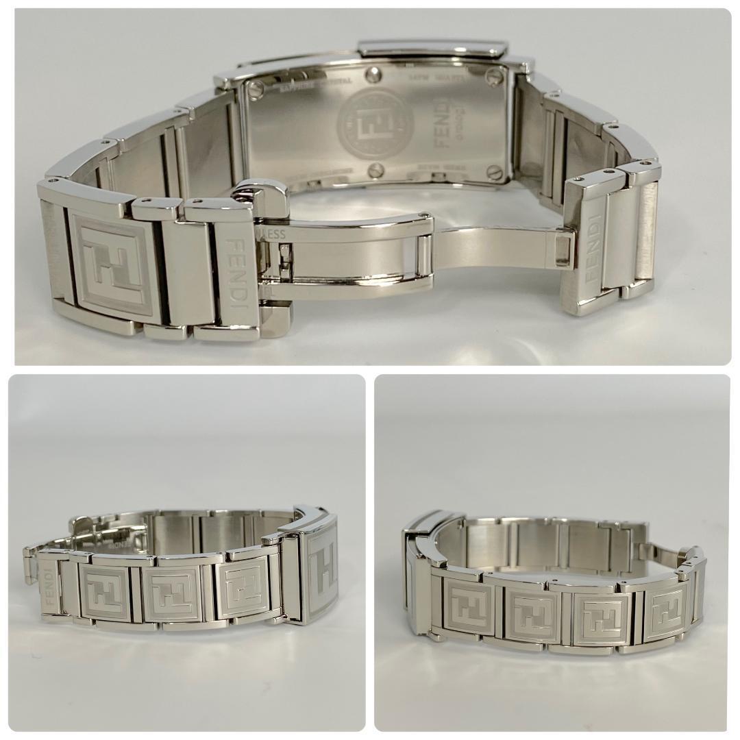 フェンディ 5500L オロロジ シークレット　2タイムゾーン QZ 2針 白黒