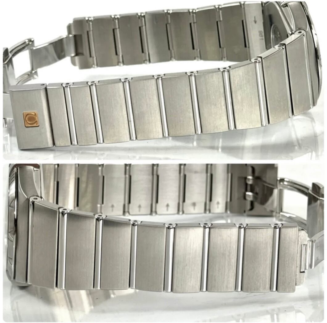 【美品】オメガ　OMEGA　コンステレーション　123.10.35.60.01.001　クォーツ　デイト表示　黒　電池交換