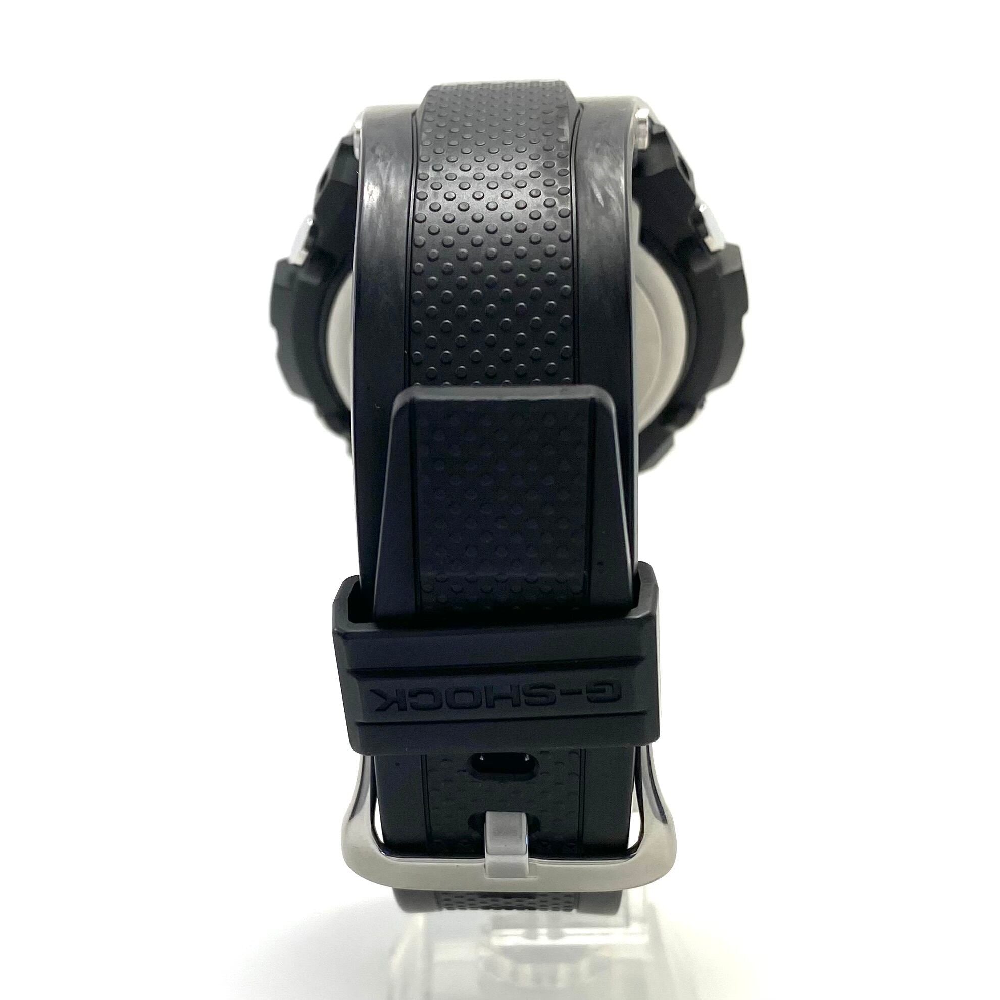 腕時計 メンズ カシオ G-SHOCK ジーショック ジースチール GST-W110D-1A9JF 電波ソーラー アナデジ 黒 ラバーベルト