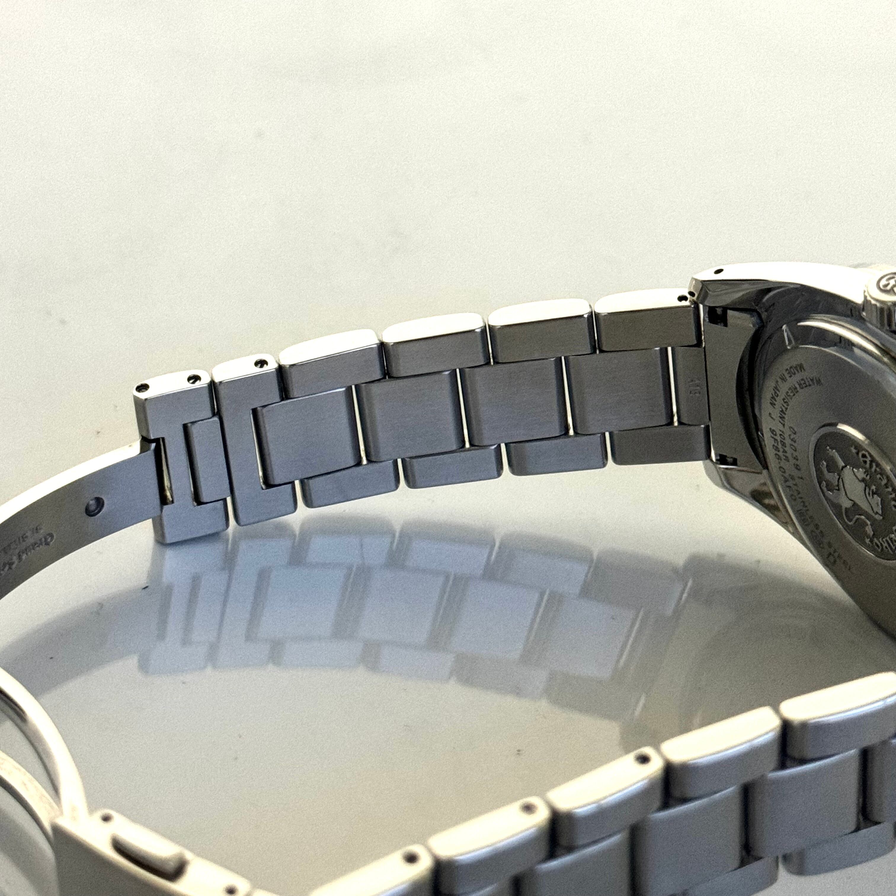 【美品】グランドセイコー　ヘリテージコレクション　GMT　SBGN013　9F86-0AF0　クォーツ　デイト表示　黒