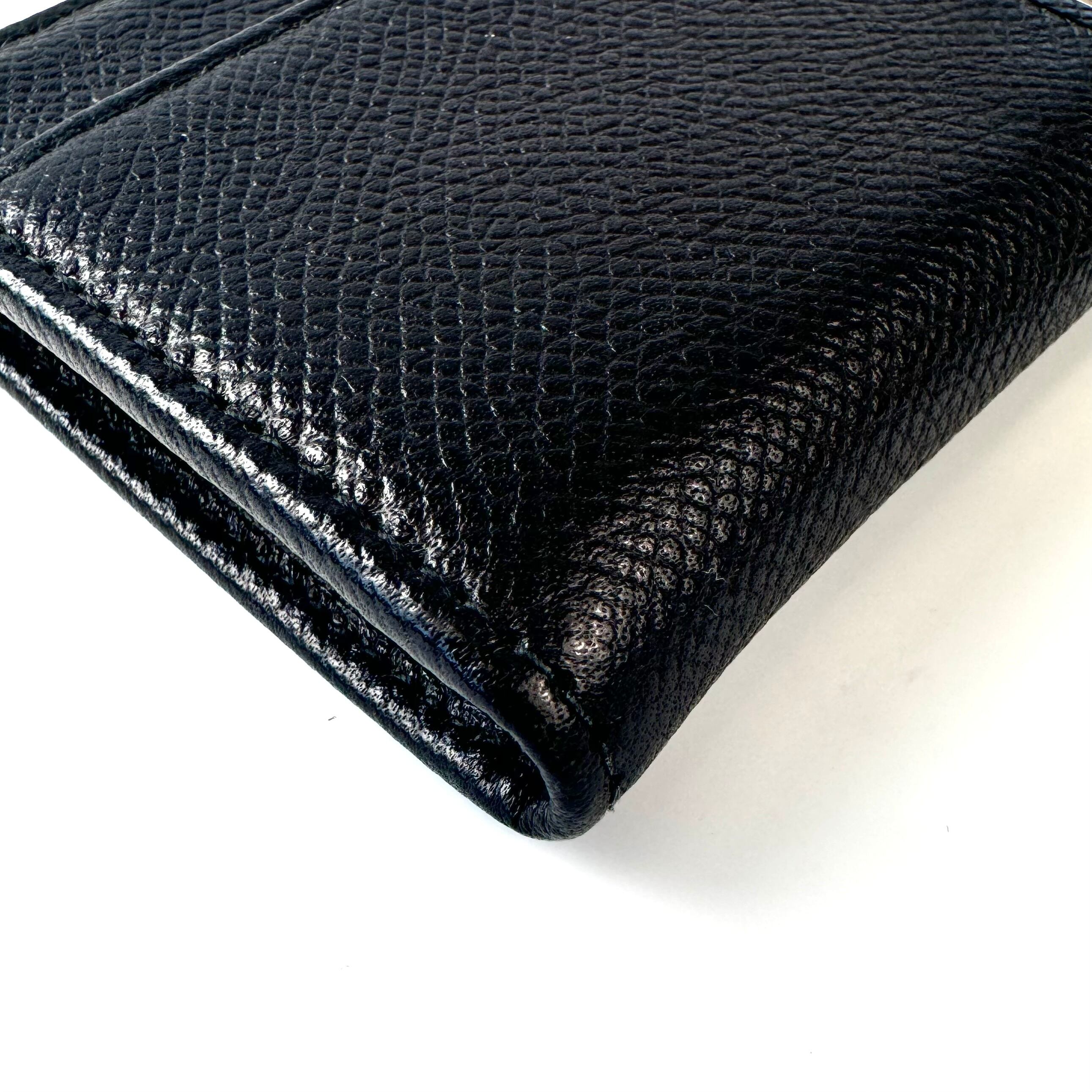 【美品】ドルチェアンドガッバーナ　コインケース　レザー　シルバー金具　黒