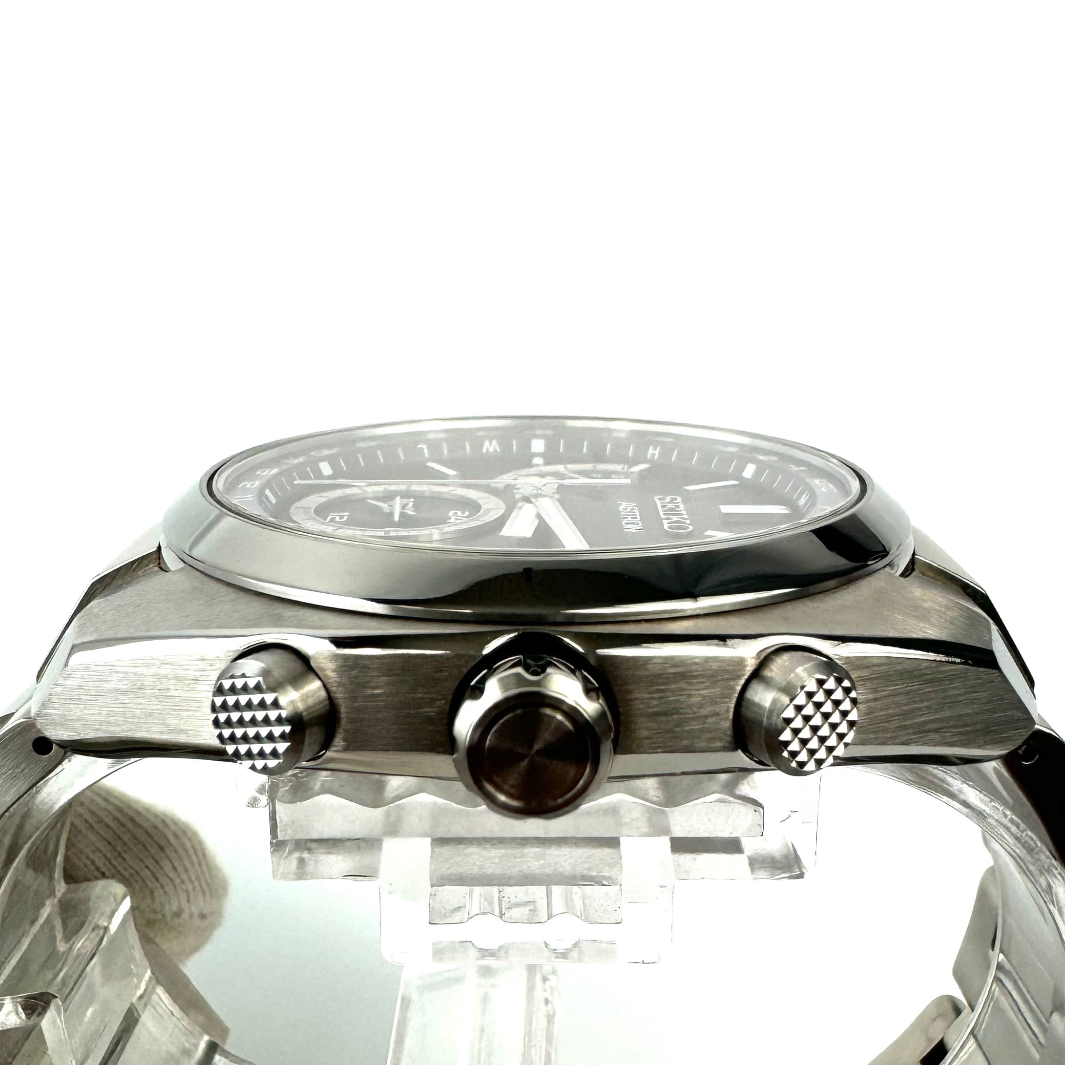 【美品】セイコー　SEIKO　アストロン　ASTRON　SBXY015　8B63-0BA0 　電波ソーラー　チタニウム　黒　デイト表示