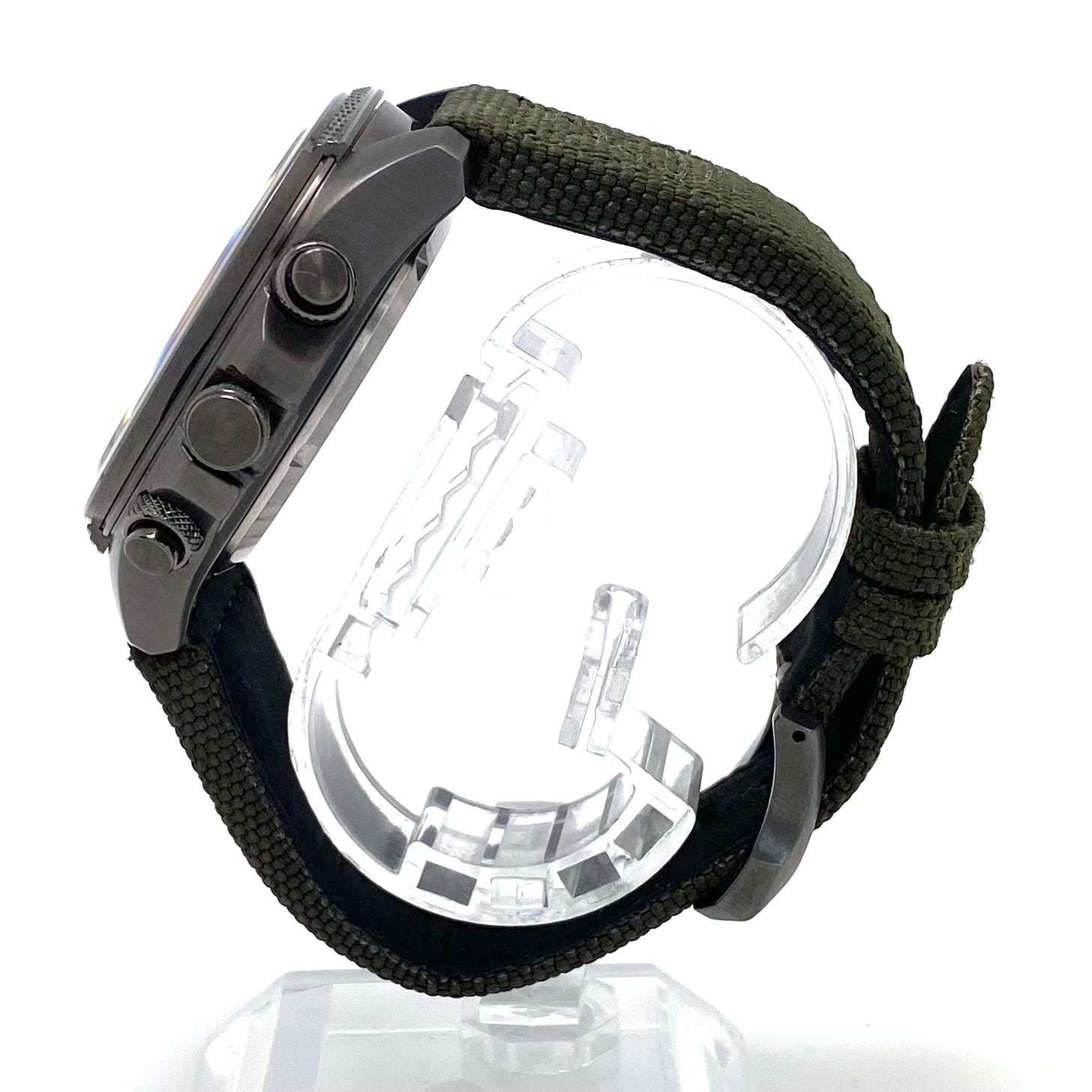 【美品】シチズン　CITIZEN　プロマスター　LANDシリーズ　JV1005-02W　U822-008MS04　エコドライブ　アナデジ　グリーン　ナイロン