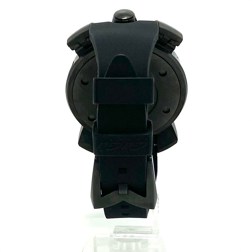 【美品・希少】ガガミラノ　GaGa MILANO　マニュアーレ48　8012.NJ.01　ネイマールコラボモデル　世界限定500本　クォーツ　クロノグラフ　黒　樹脂ベルト