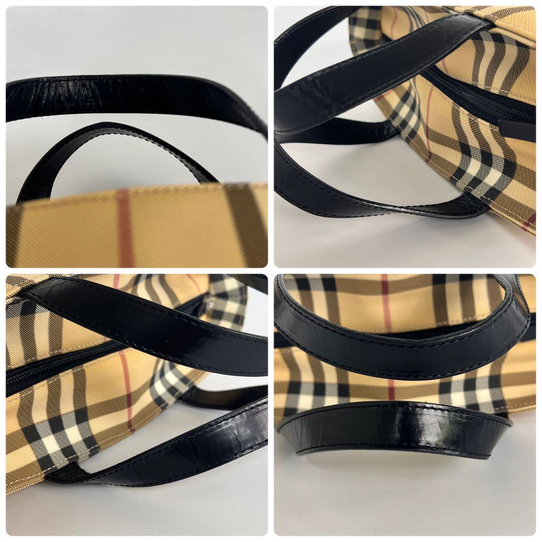 バーバリー Burberry ノバチェック トートバック PVC×レザー