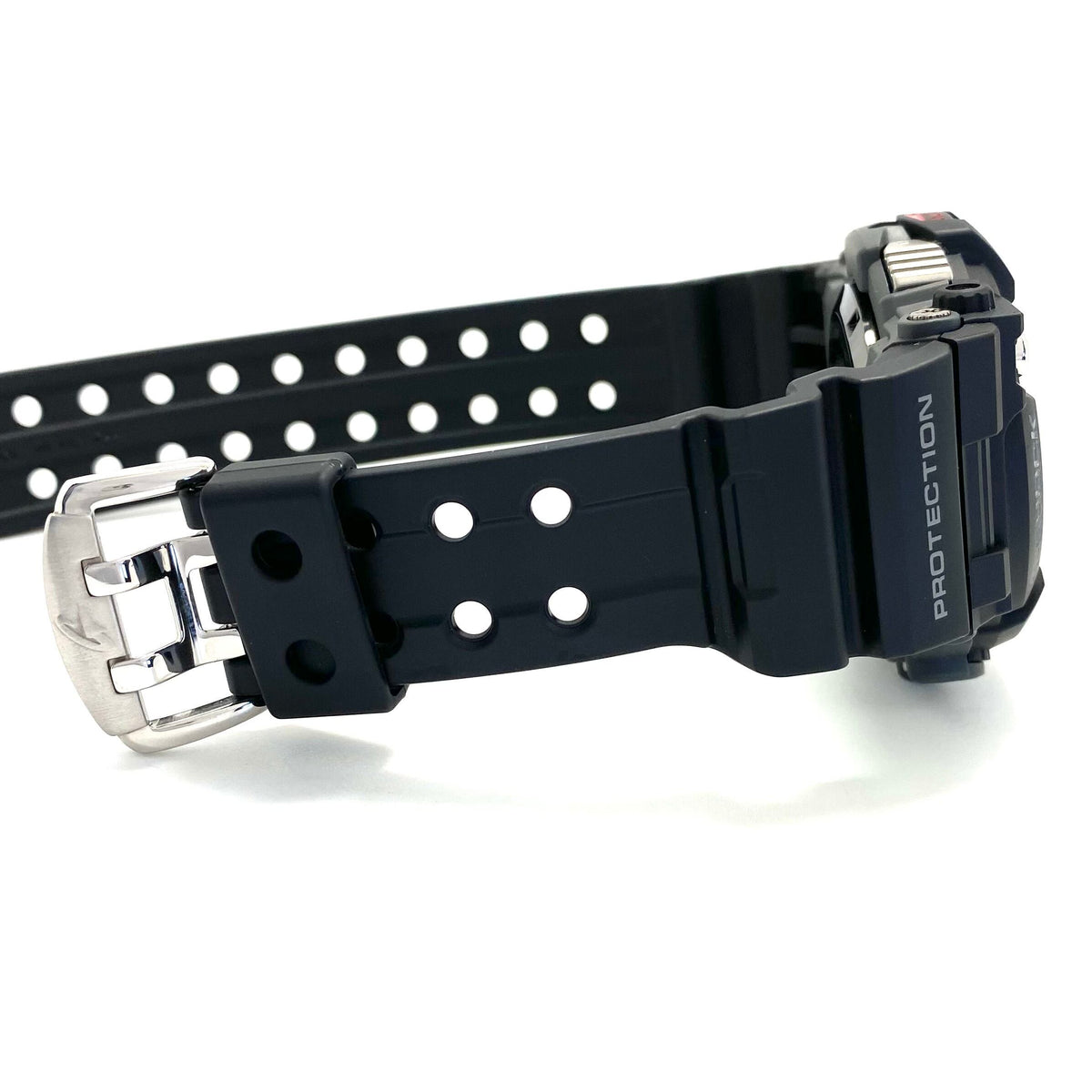 【美品】腕時計 メンズ カシオ ジーショック G-SHOCK フロッグマン GWF-A1000-1JF ダイビング タイドグラフ 200m潜水防水 黒 電波ソーラー デジタル 樹脂ベルト