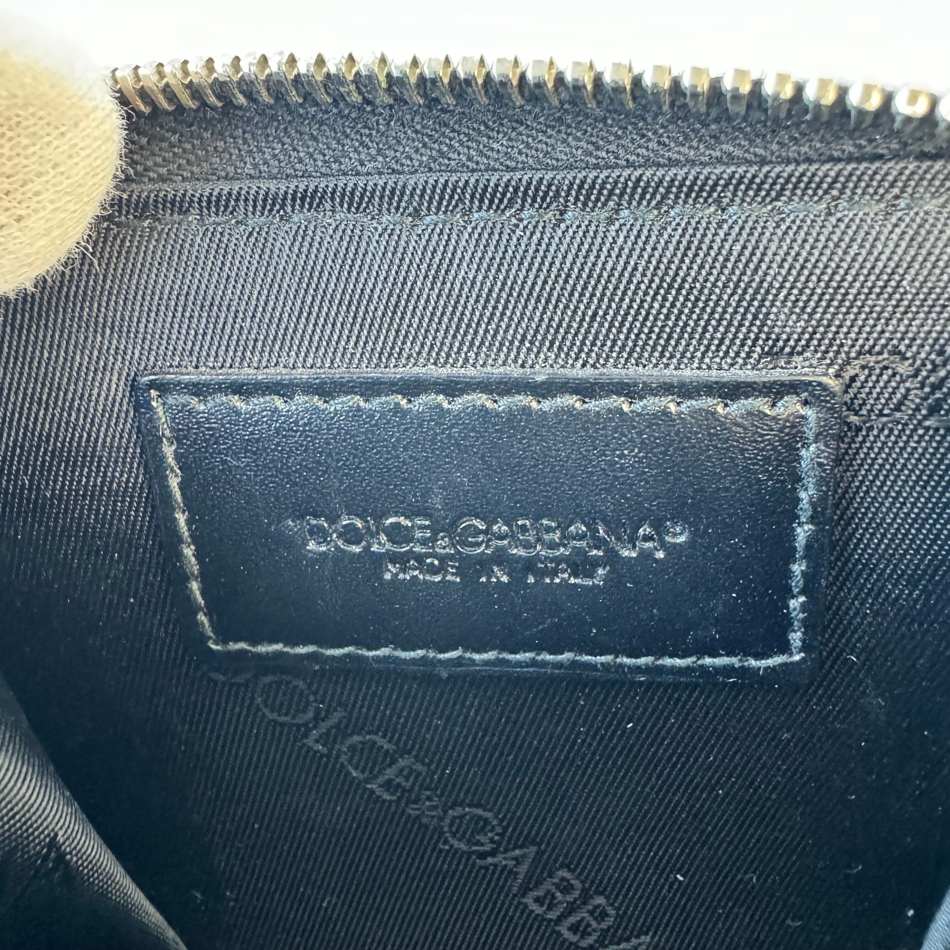 【美品】ドルチェアンドガッバーナ　コインケース　レザー　シルバー金具　黒