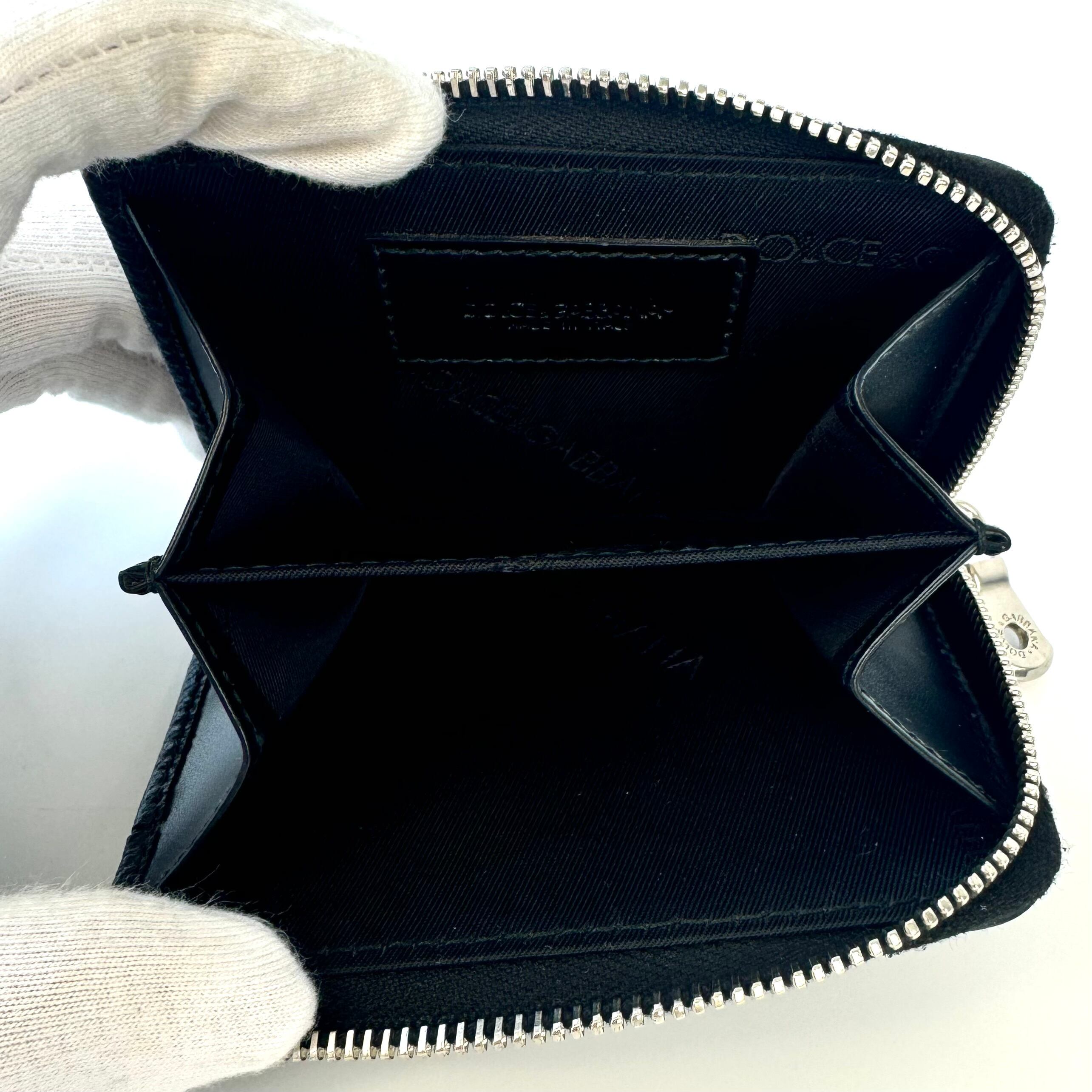 【美品】ドルチェアンドガッバーナ　コインケース　レザー　シルバー金具　黒