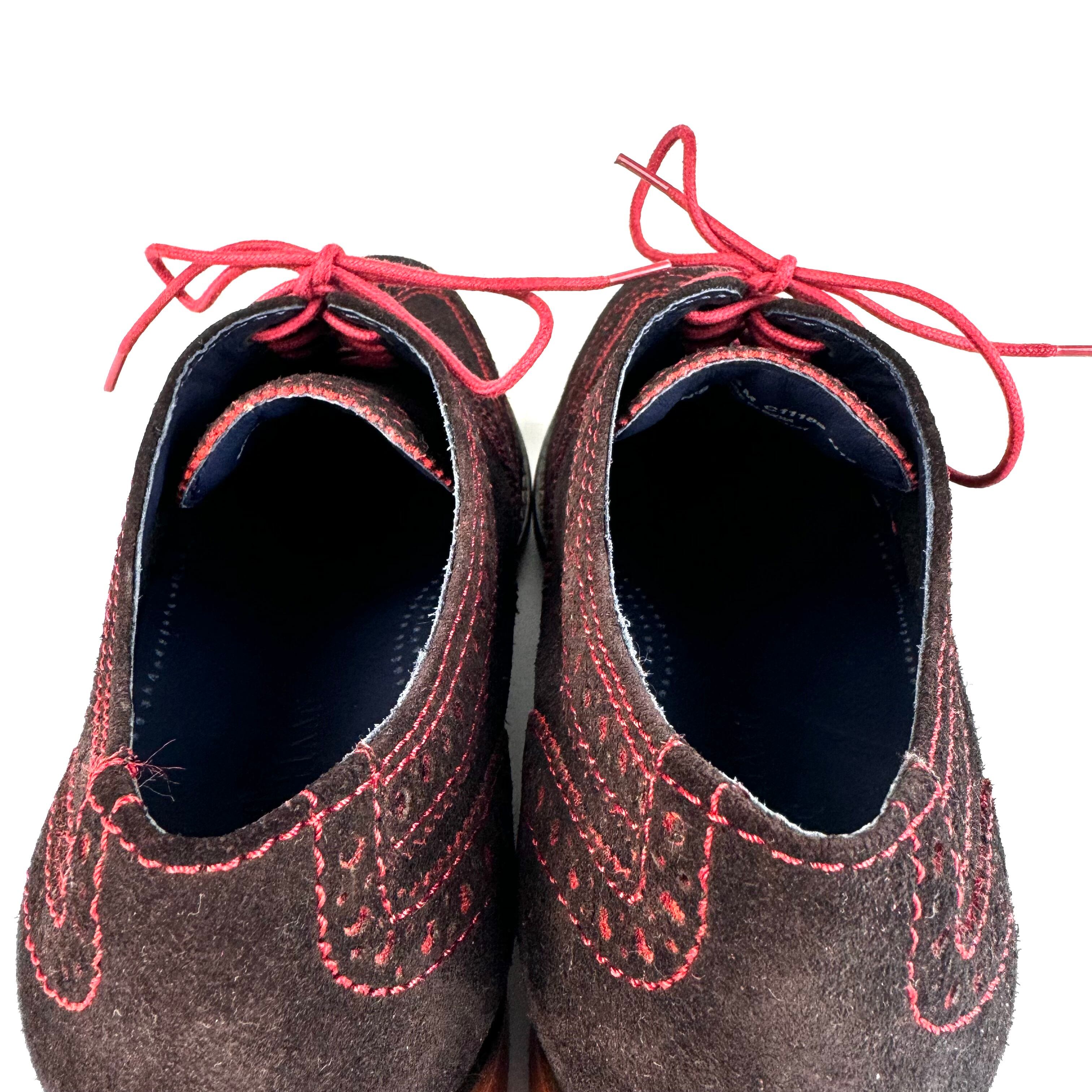 【ほぼ未使用】コールハーン　ナイキエアー　ウィングチップ　スエード　ブラウン