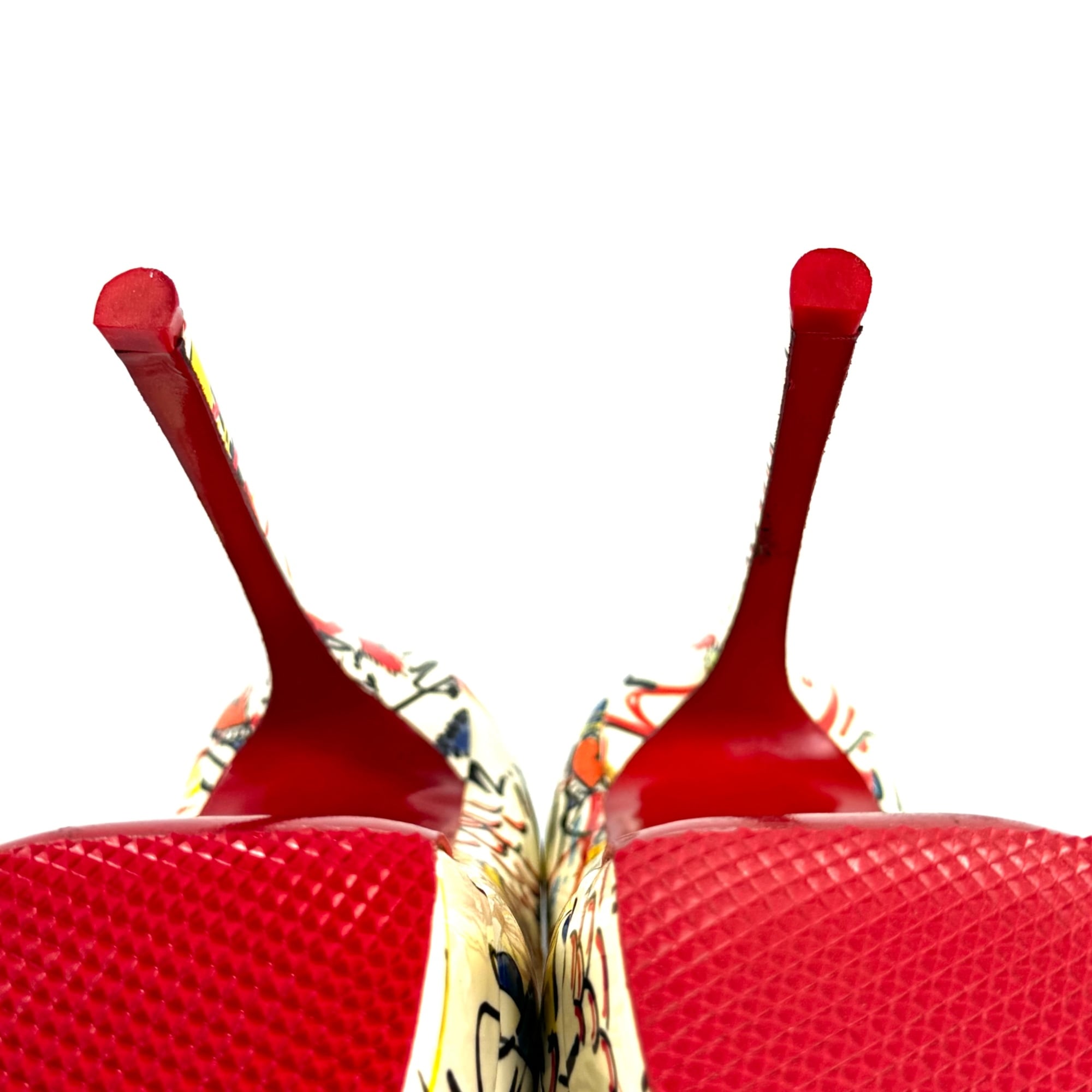 クリスチャンルブタン　パンプス　ピンヒール　エナメル　マルチカラー　23.5cm