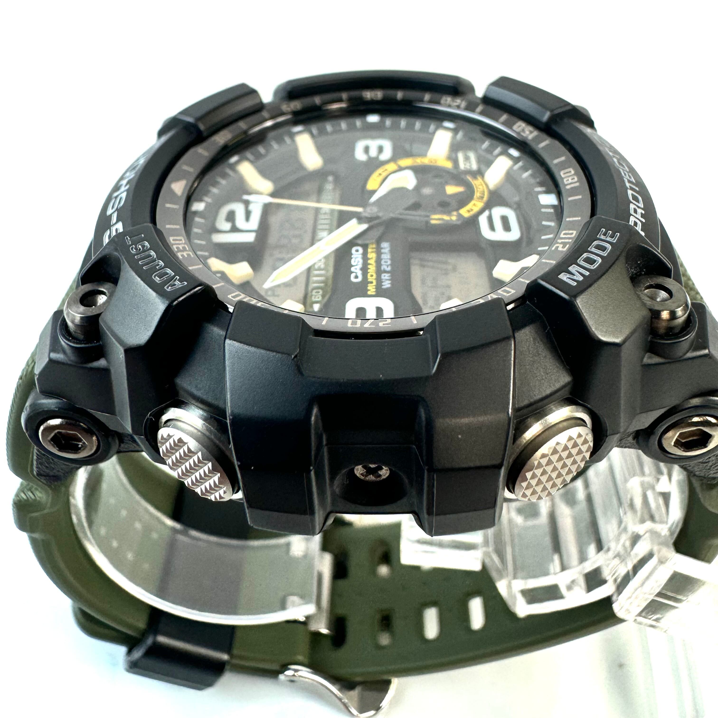 【美品】カシオ　G-SHOCK　ジーショック　MASTER OF G?LAND　マッドマスター　GG-1000-1A3JF　クォーツ　アナデジ　黒　樹脂ベルト