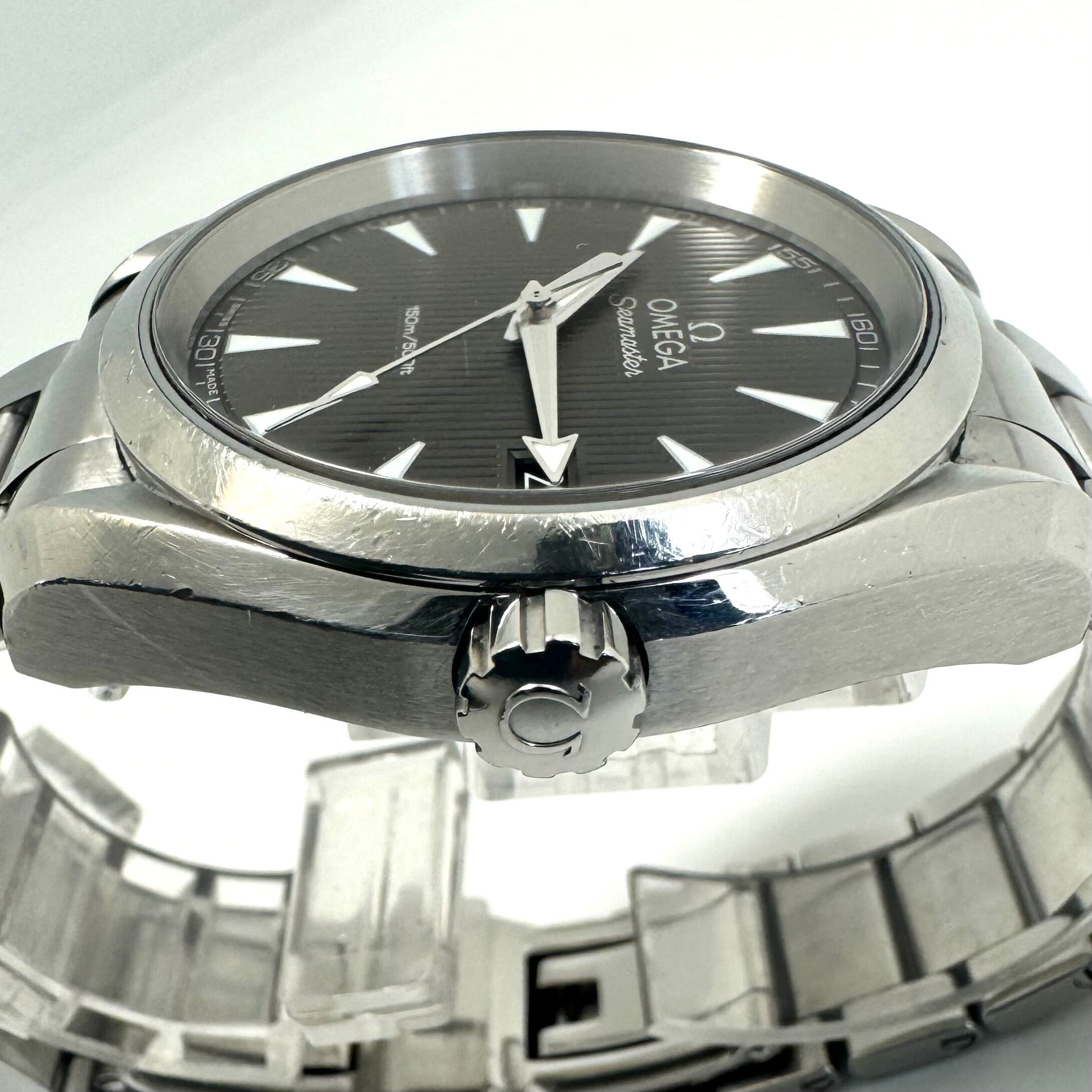 腕時計 メンズ オメガ OMEGA シーマスター アクアテラ 231.10.39.60.06.001 グレー デイト表示 クォーツ 150m防水