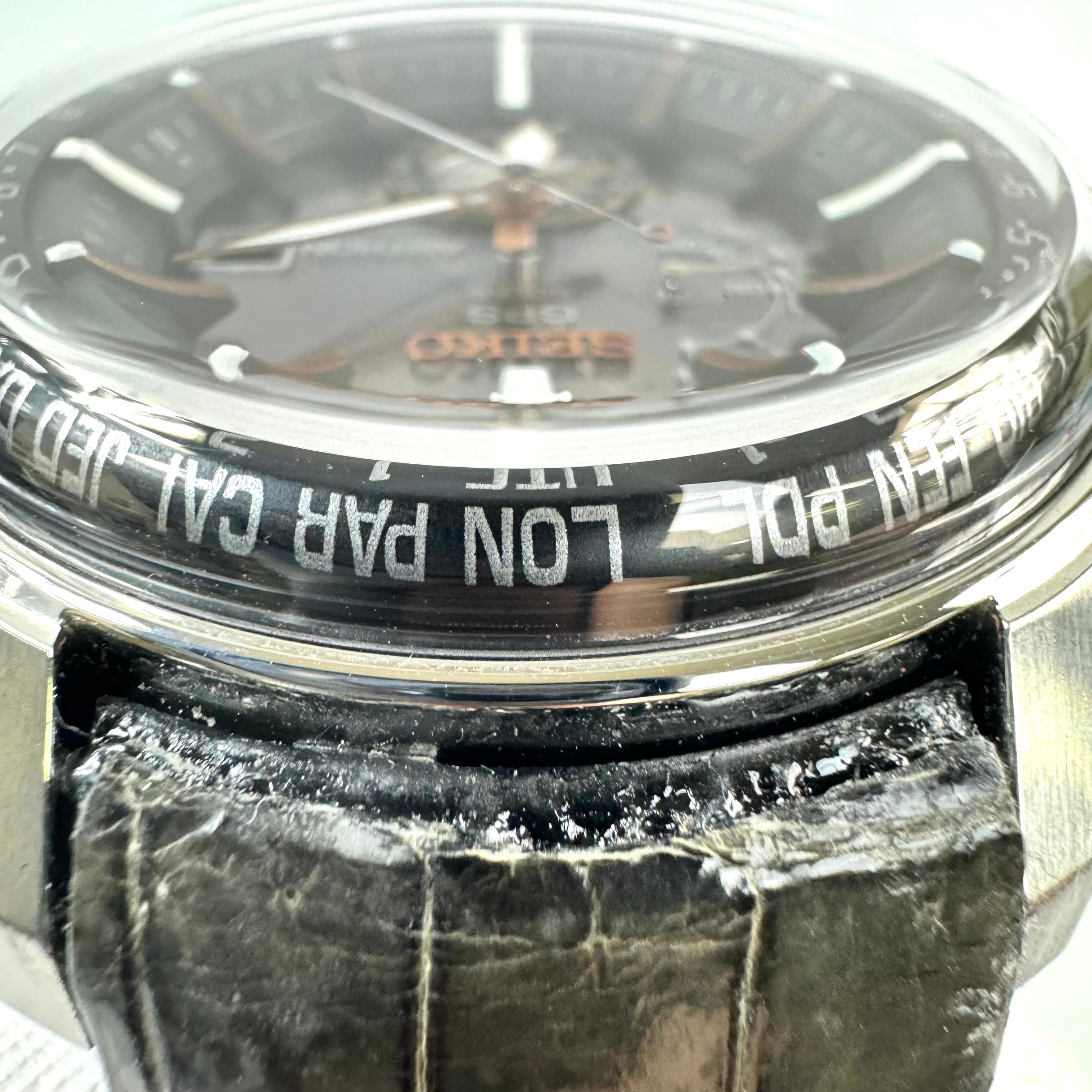 【希少】セイコー　アストロン　SBXA038　7X52-0AK0　GPSは　電波ソーラー　黒　革ベルト