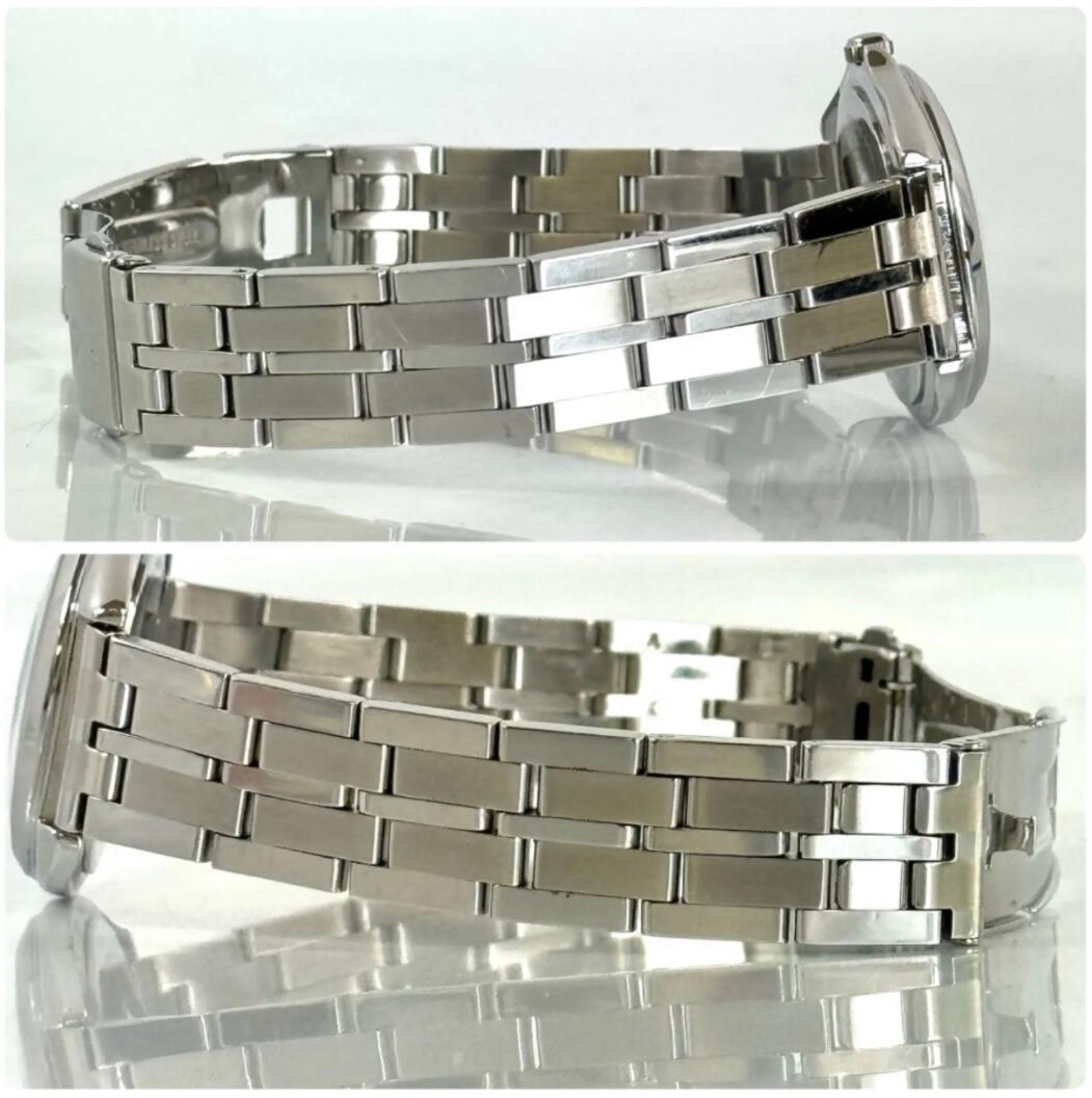 バレンチノ　CLAUDIO VALENTINO　クォーツ　デイデイト　ブルー　ラインストーン