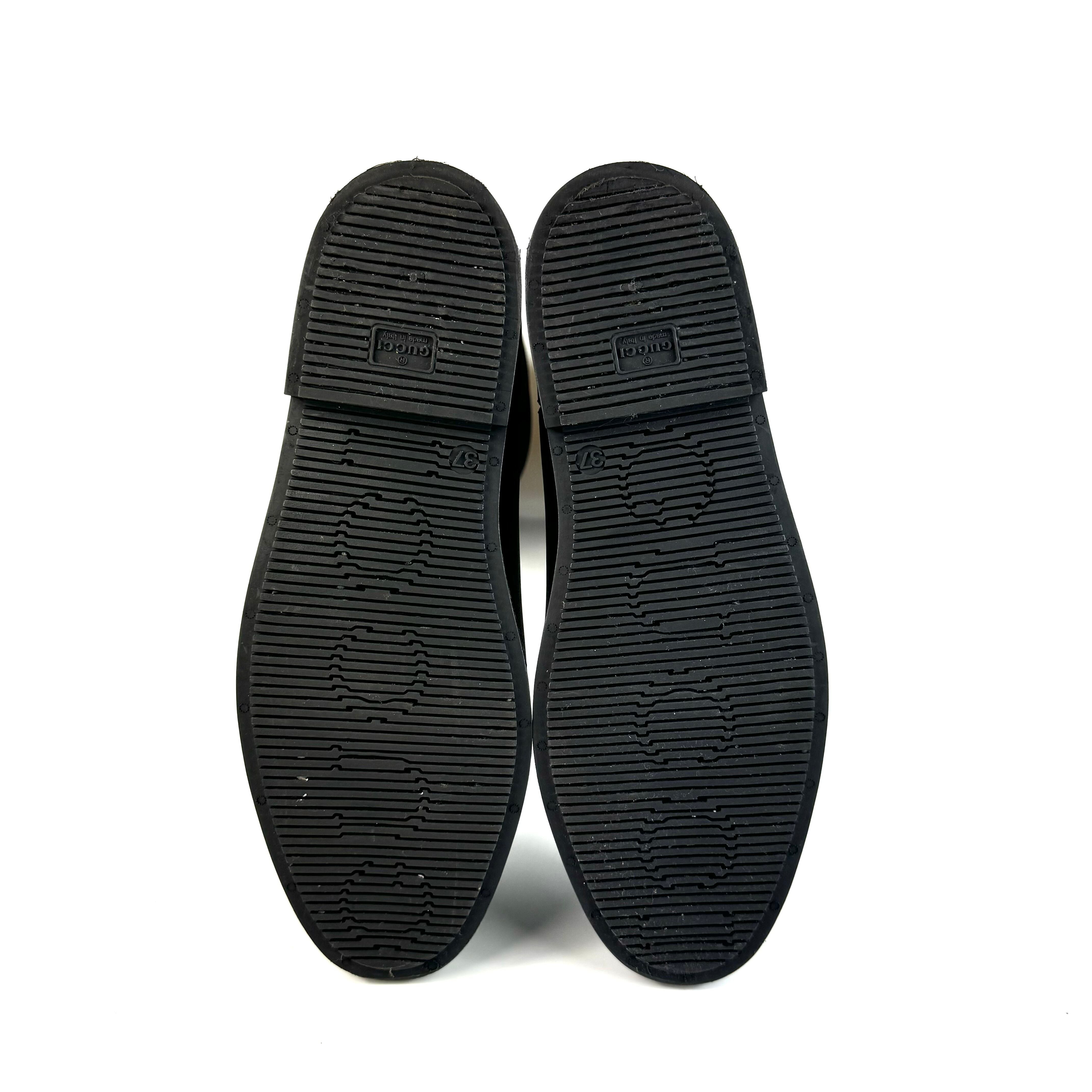 【美品】グッチ　GUCCI　レインブーツ　モノグラム　ラバー　黒　24cm