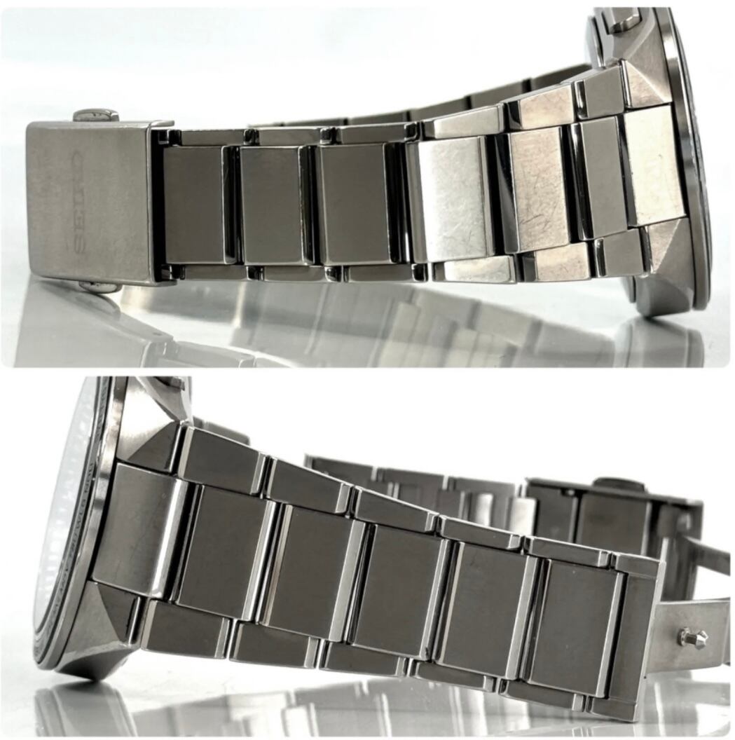 セイコー　アストロン　ネクスター　SBXY051　8B63-0BD0　電波ソーラー　デイト表示　チタニウム　ネイビー