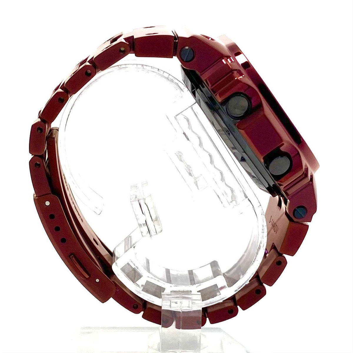 【美品・希少】カシオ CASIO G-SHOCK ジーショック GMW-B5000RD-4JF 5000シリーズ フルメタル スクエア デジタル 電波ソーラー ワインレッド 20気圧防水