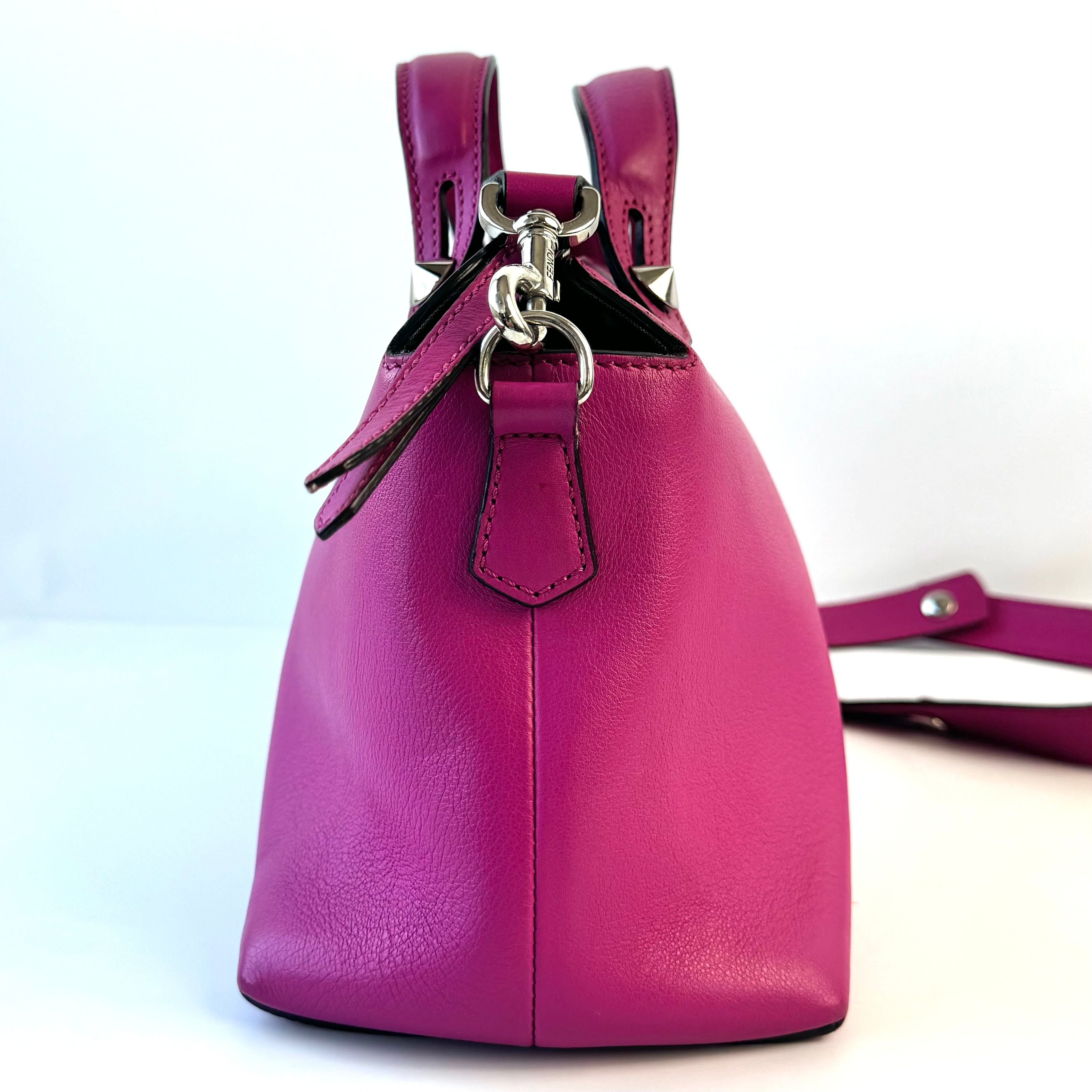 【美品】フェンディ　バイザウェイ　ハンドバッグ　ミディアム　2WAY パープル