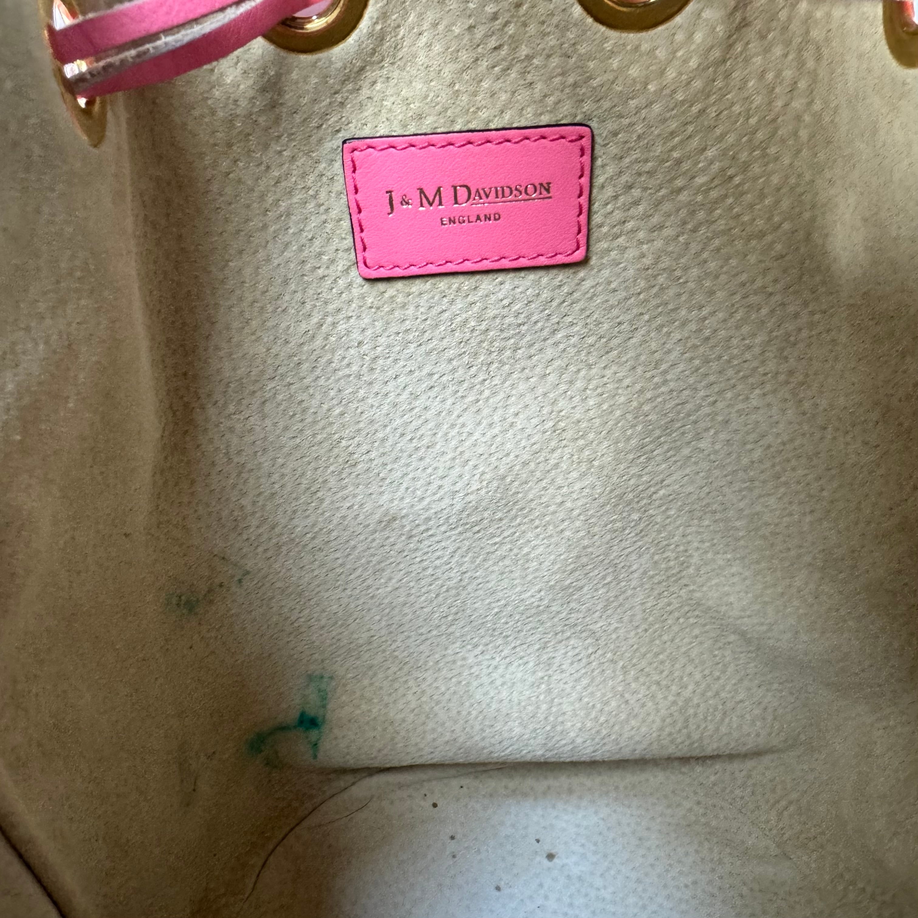 J&M DAVIDSON　カーニバル　L　ショルダーバッグ　フリンジ　ピンク