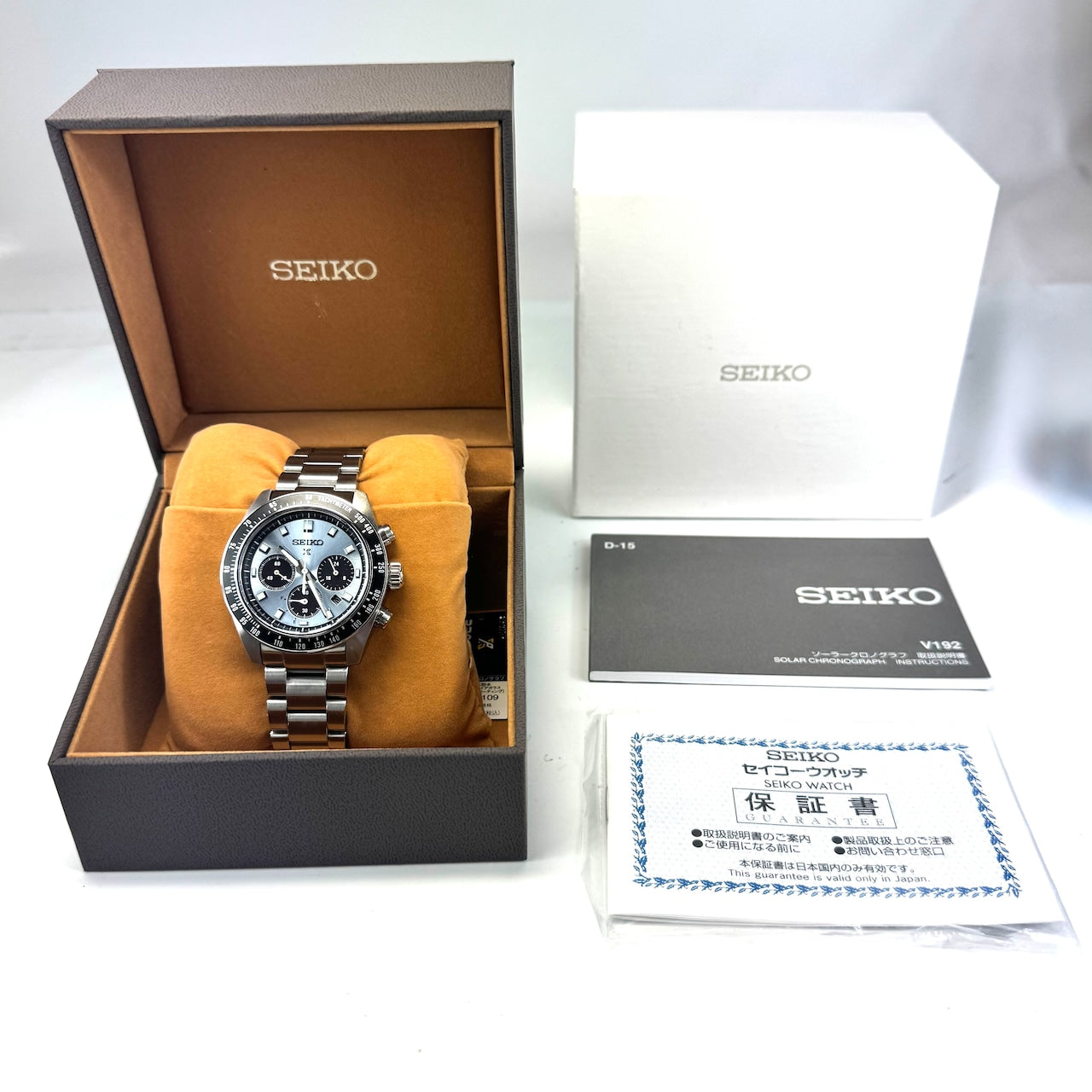 【美品】腕時計 メンズ セイコー SEIKO プロスペックス スピードタイマー SPEEDTIMER SBDL109 V192-0AH0 ソーラー アイスブルー クロノグラフ デイト表示 10気圧防水