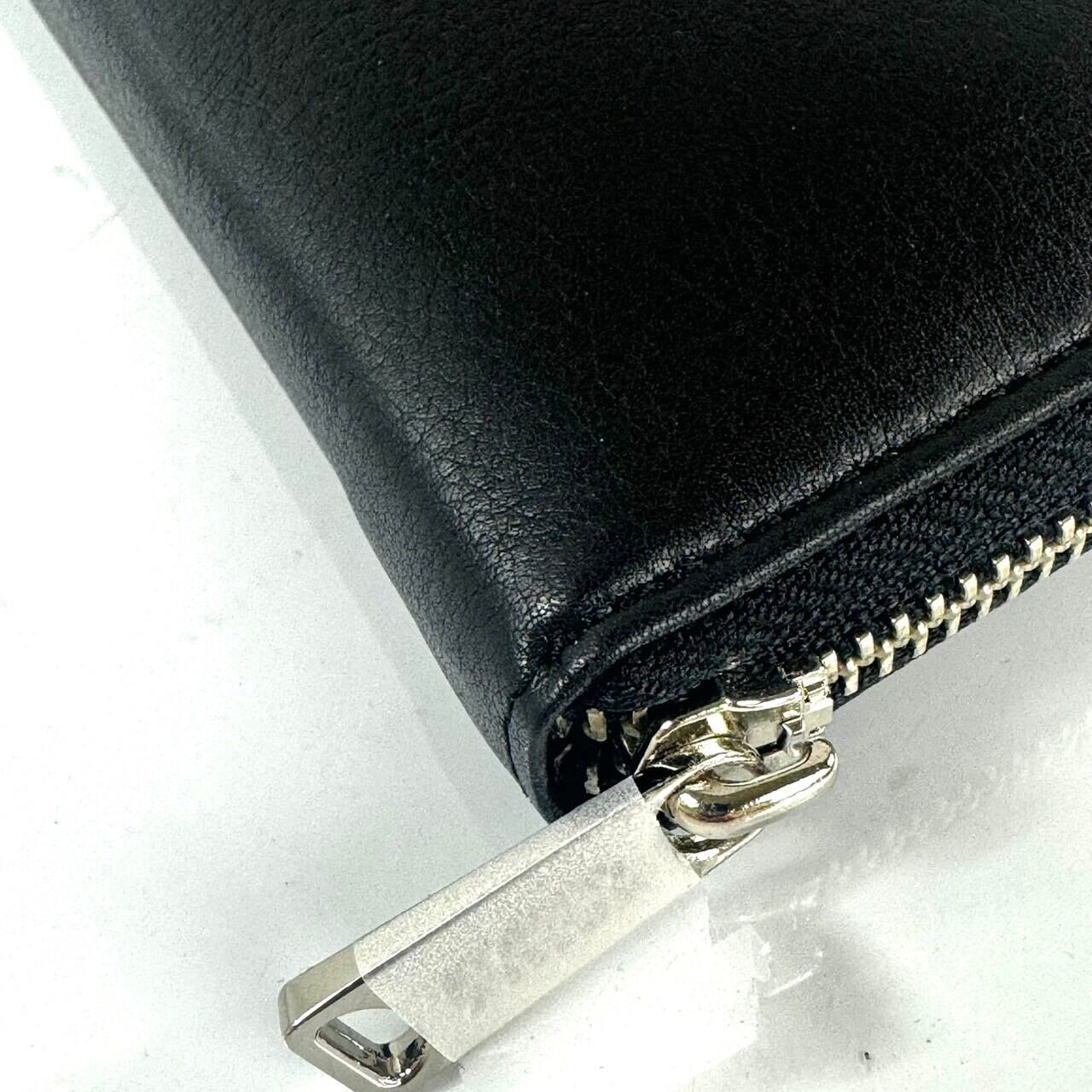 ヒステリックグラマー　HYSTERIC GLAMOUR　レザー　長財布　黒　ラウンドファスナー