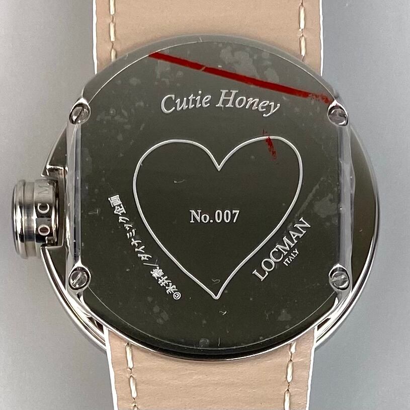 【未使用・希少品】ロックマン　LOCMAN　永井豪　画業50周年記念　キューティーハニー　150本限定コラボモデル　革ベルト　デイト表示　レディース