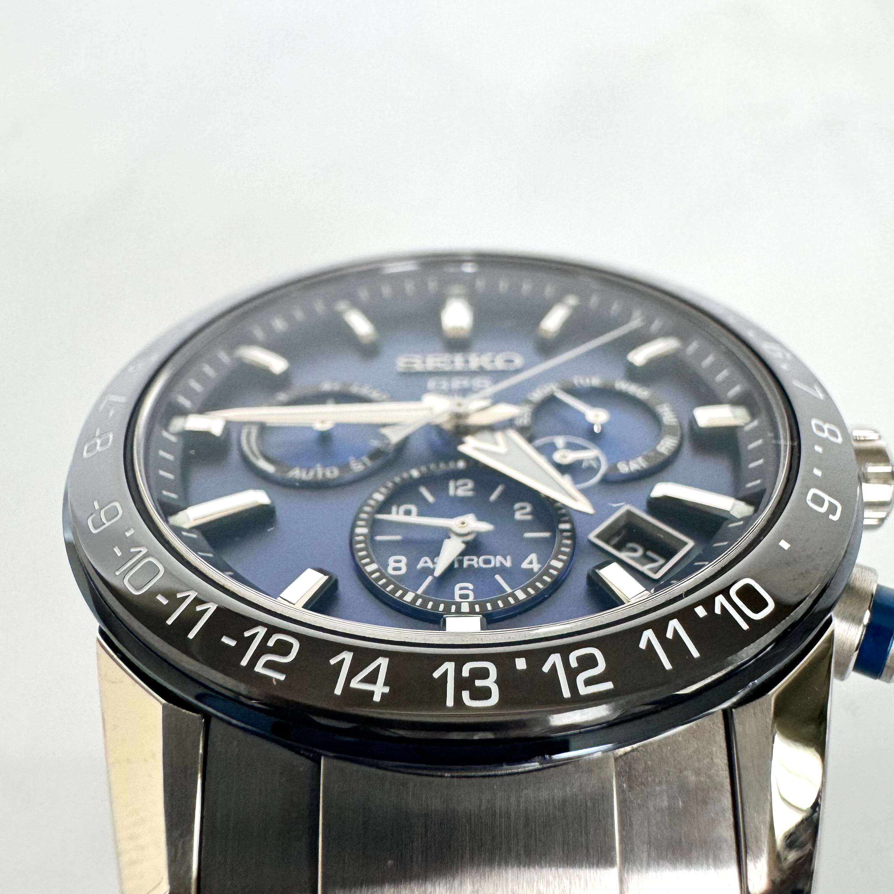 【美品】セイコー　アストロン　SBXC015　5X53-0AE0　GPSソーラー　ブルー　セラミック　ステンレス