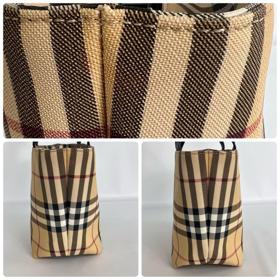 バーバリー Burberry ノバチェック トートバック PVC×レザー